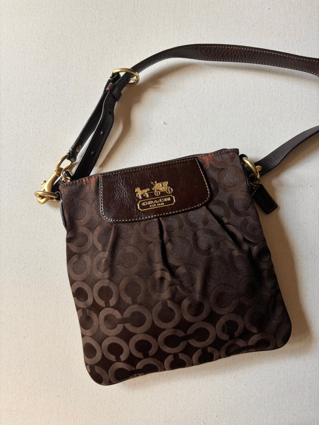 Y2K Brown Coach Madison Crossbody Purse