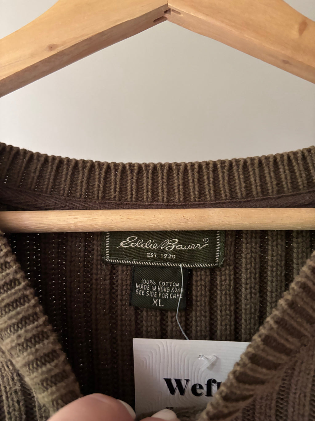 1990s Heavy Cotton Green Sweater