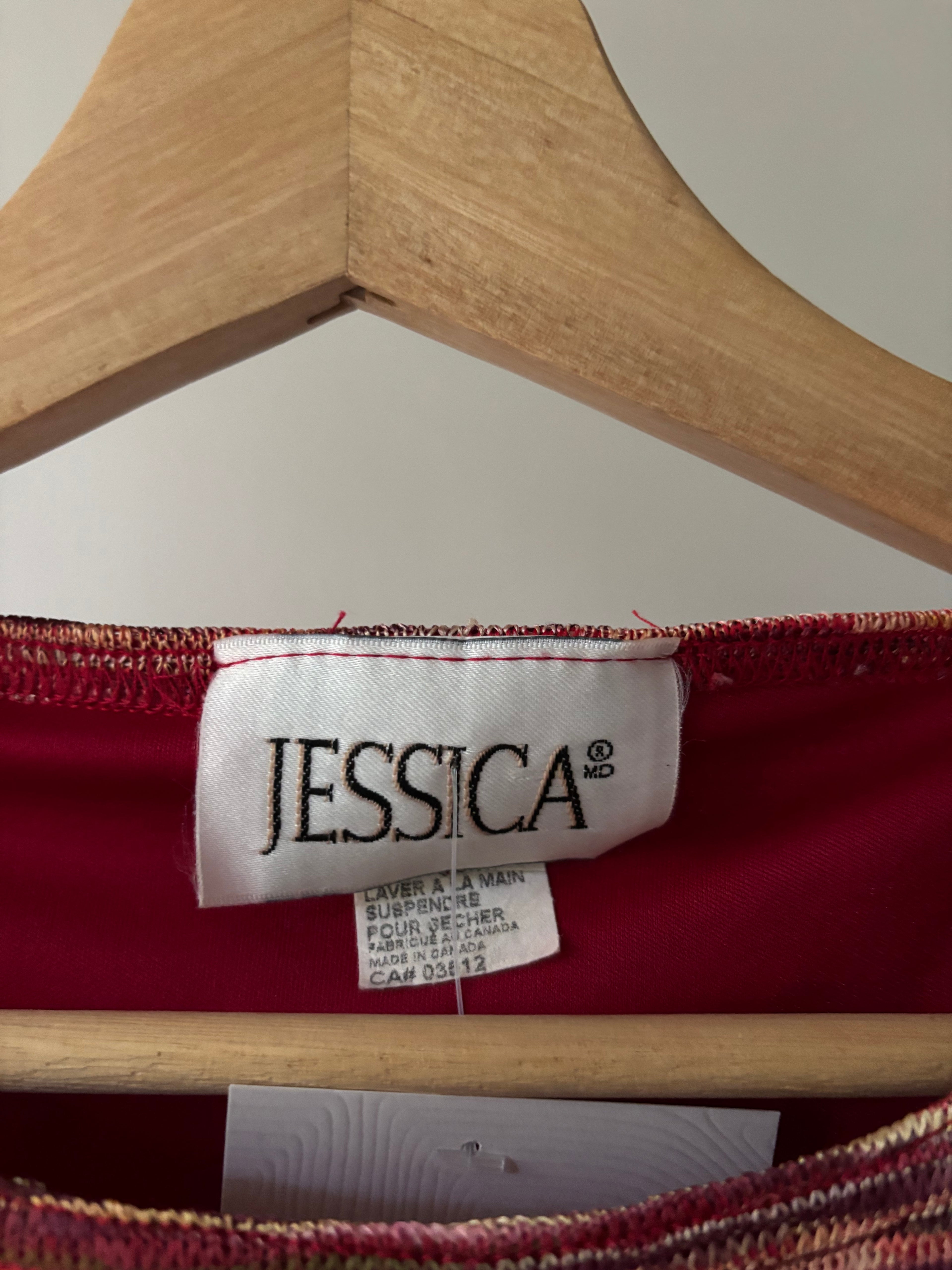 1990s Textured Colourful Knit Tank Top