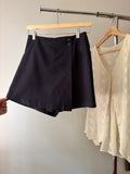 1990s Navy Blue Mini Skort | Size 25”