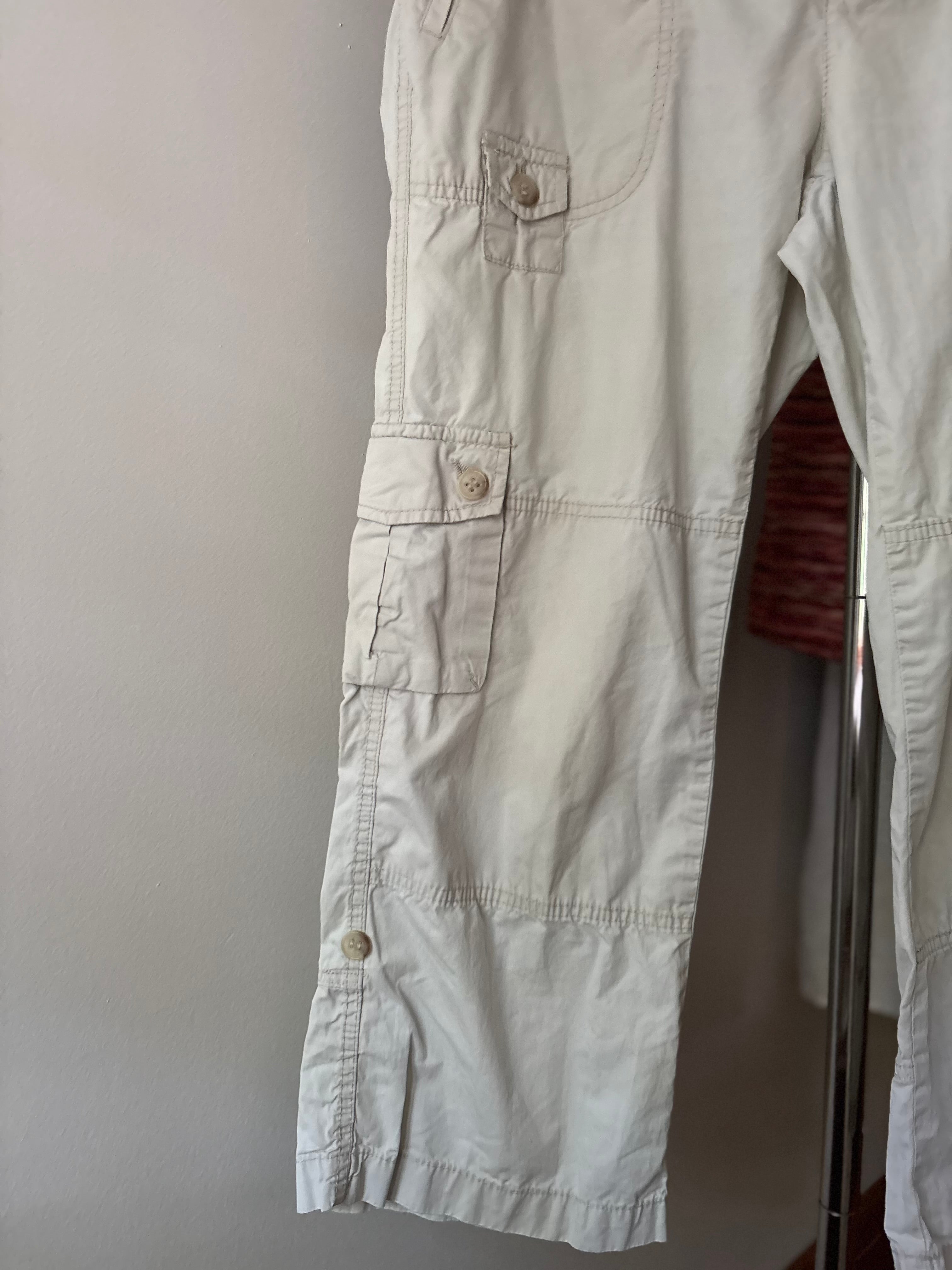 Y2K Cotton Cargo Capris | Size 32”