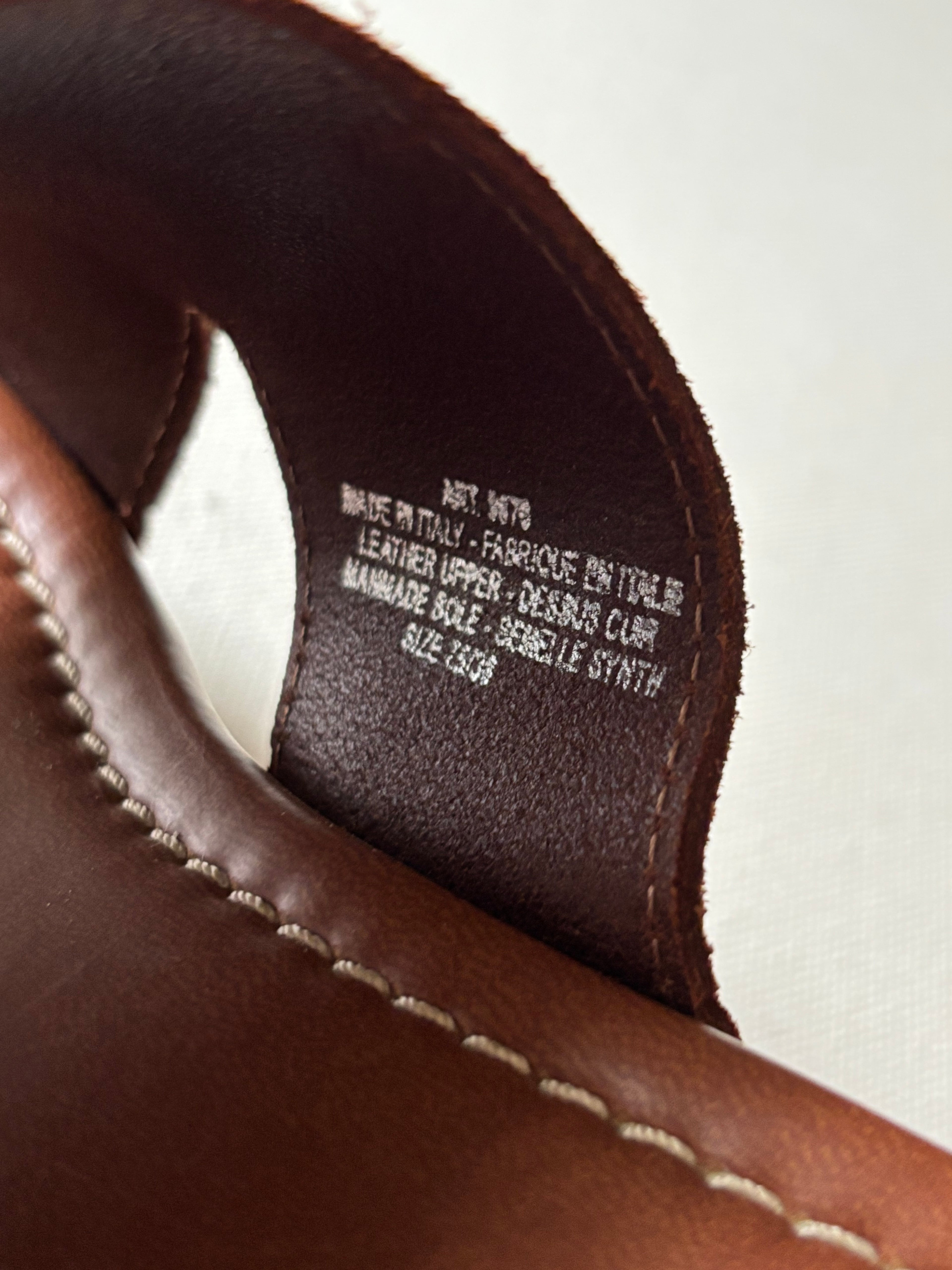 Y2K Italian Leather Block Heel Sandals with Studs