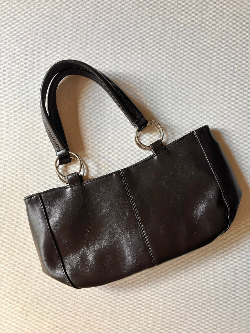 1990s Espresso Brown Shoulder Bag