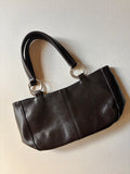 1990s Espresso Brown Shoulder Bag