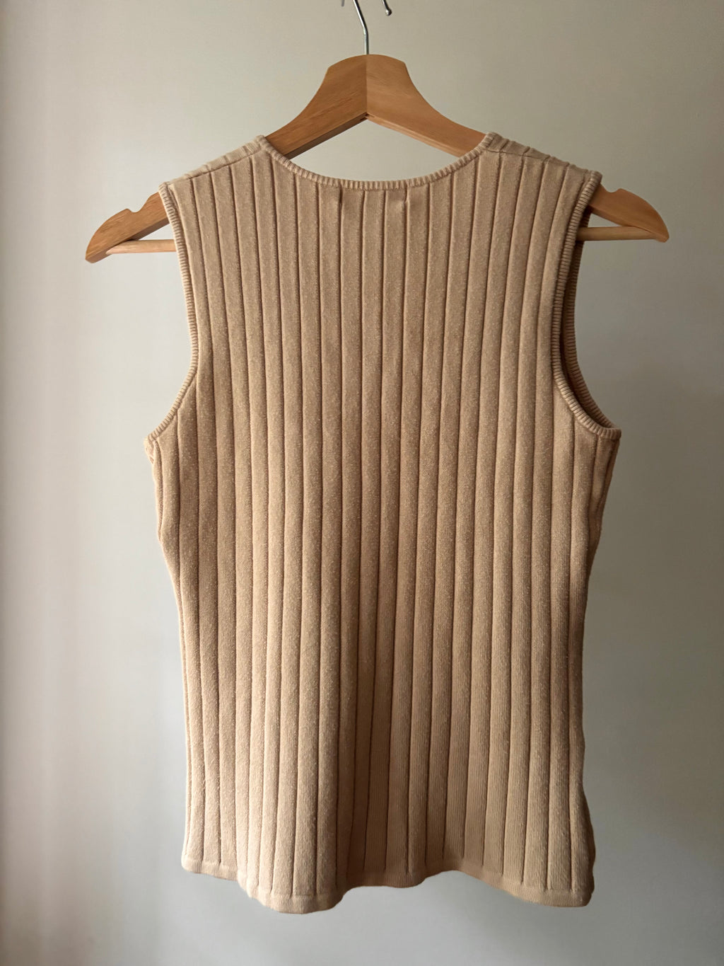1990s Thick Ribbed Cotton Tank
