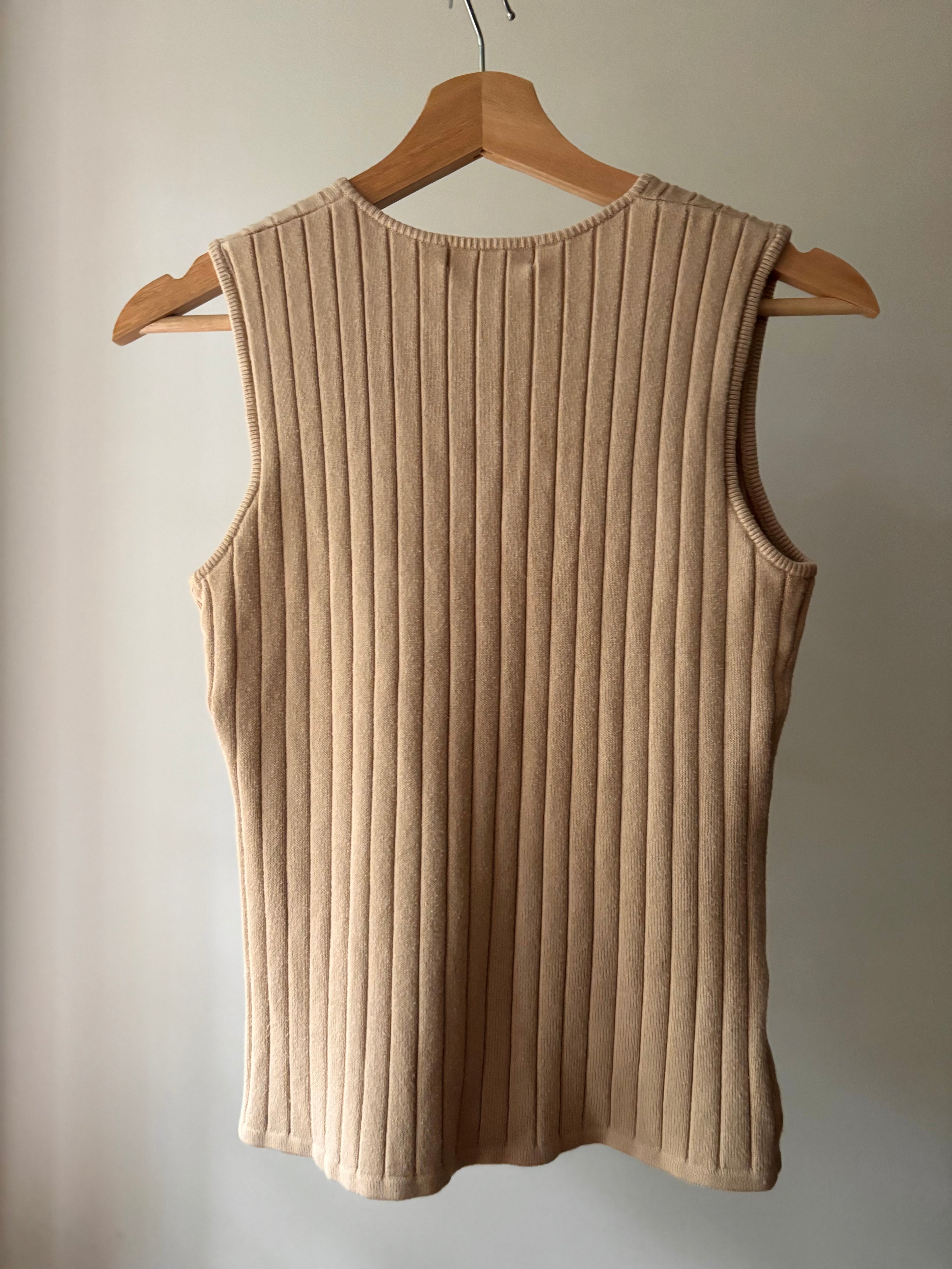1990s Thick Ribbed Cotton Tank