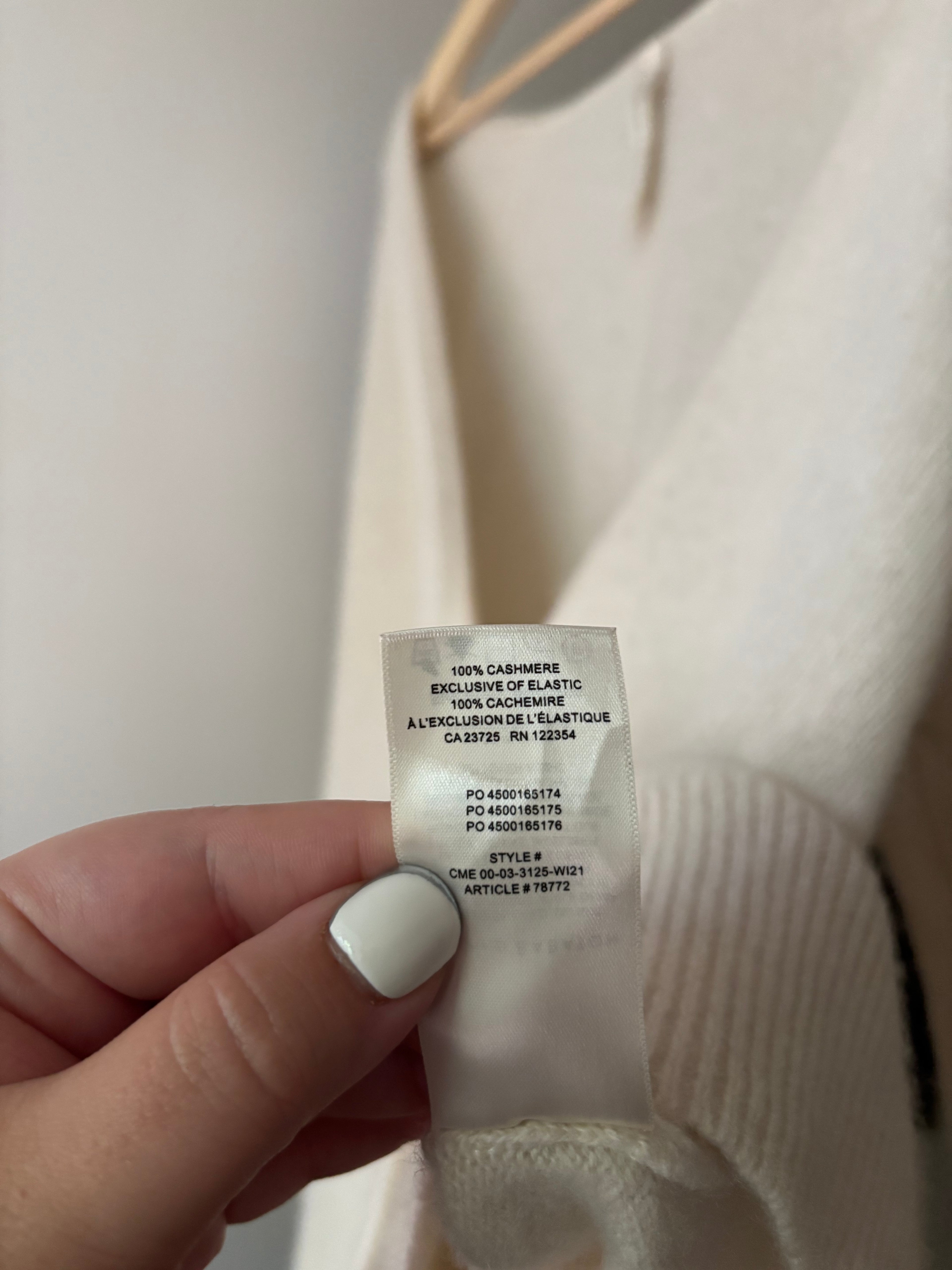 Babaton Cream Cashmere Cardigan