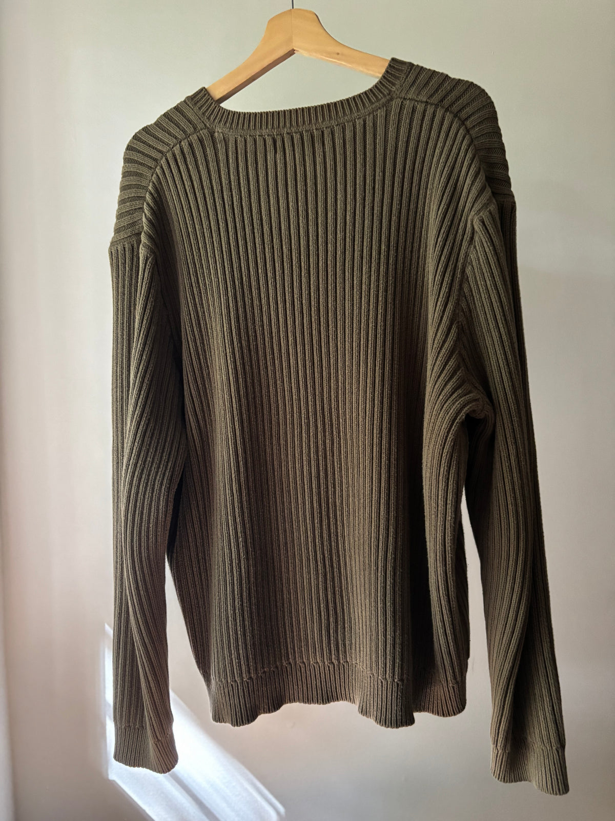 1990s Heavy Cotton Green Sweater