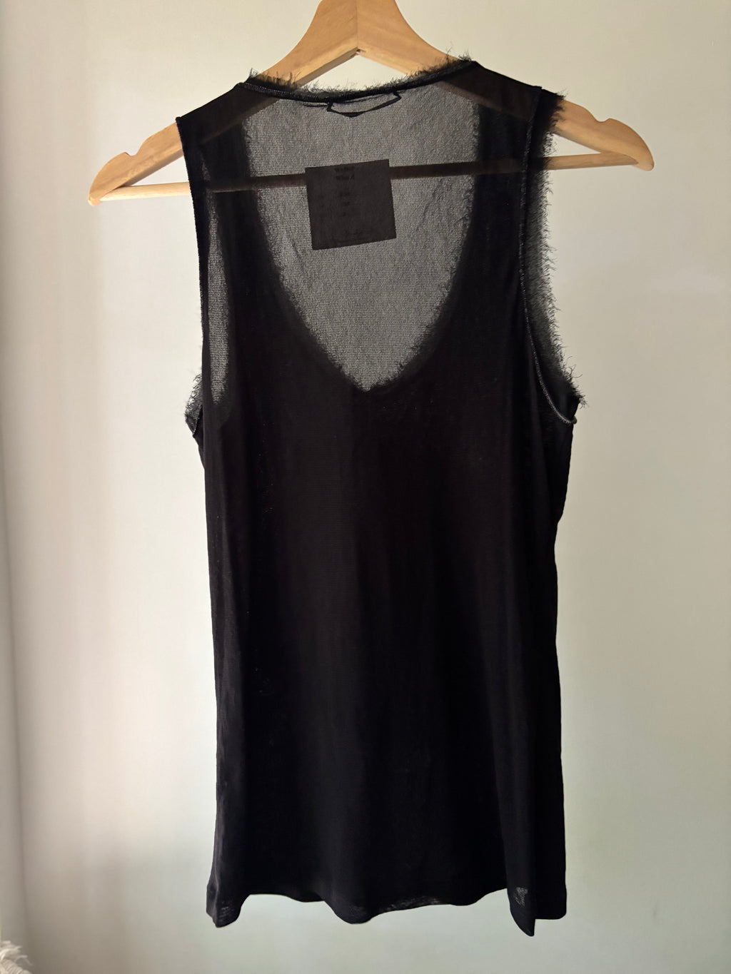 Y2K Black Mesh Tank with Big Flower