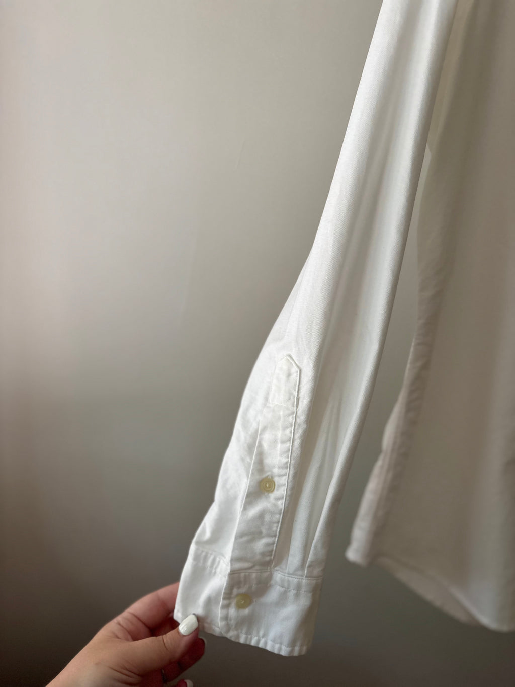 White Ralph Lauren Shirt with Brown Pony