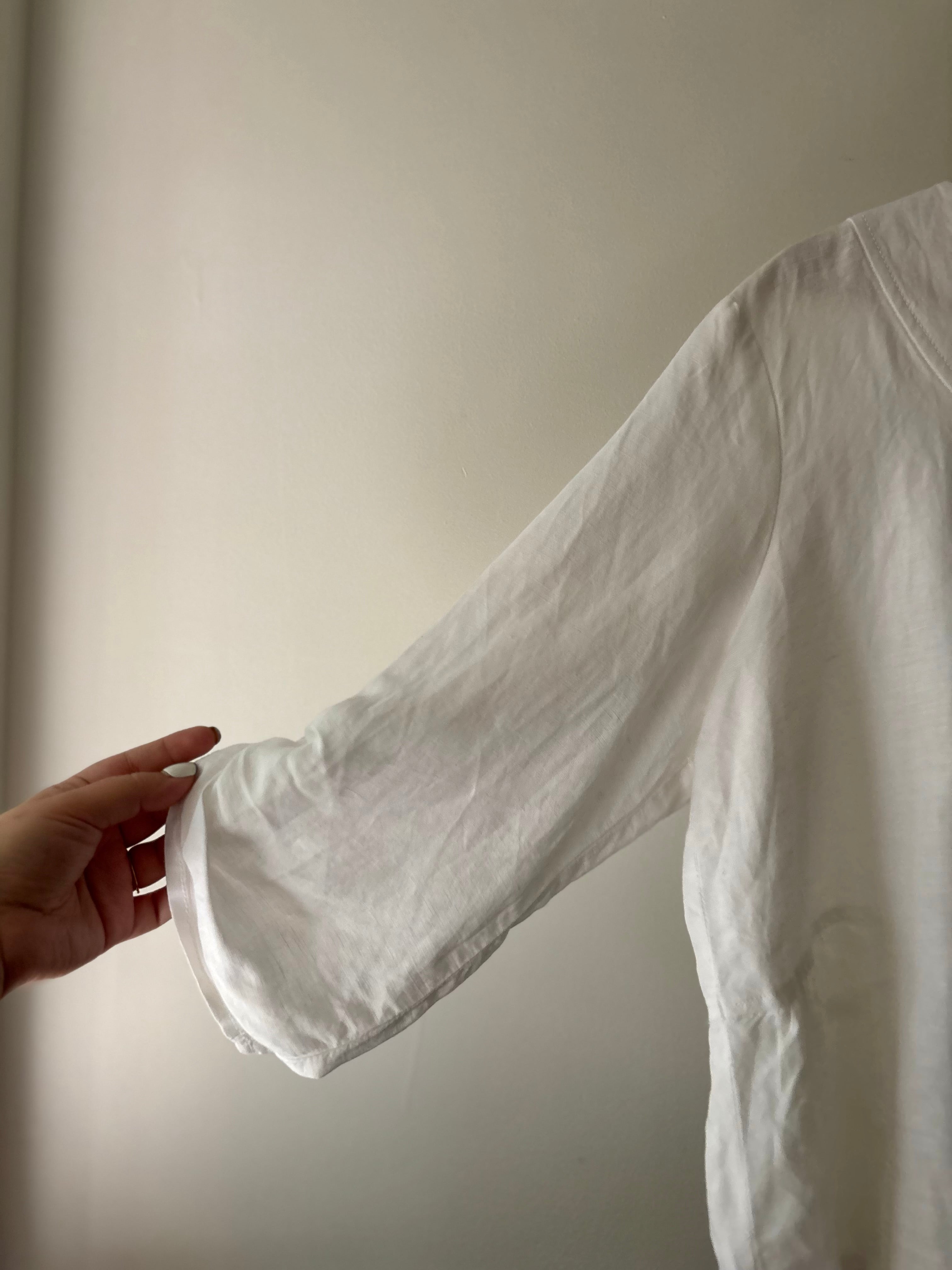 Y2K Boxy Linen Jacket with Flowy Hem