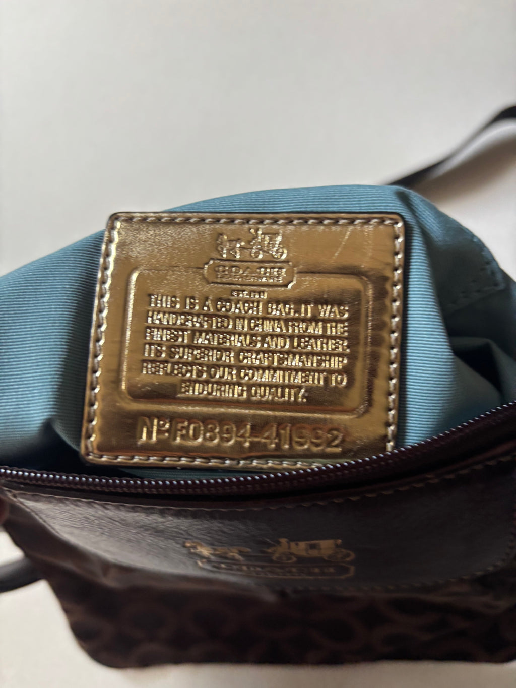 Y2K Brown Coach Madison Crossbody Purse