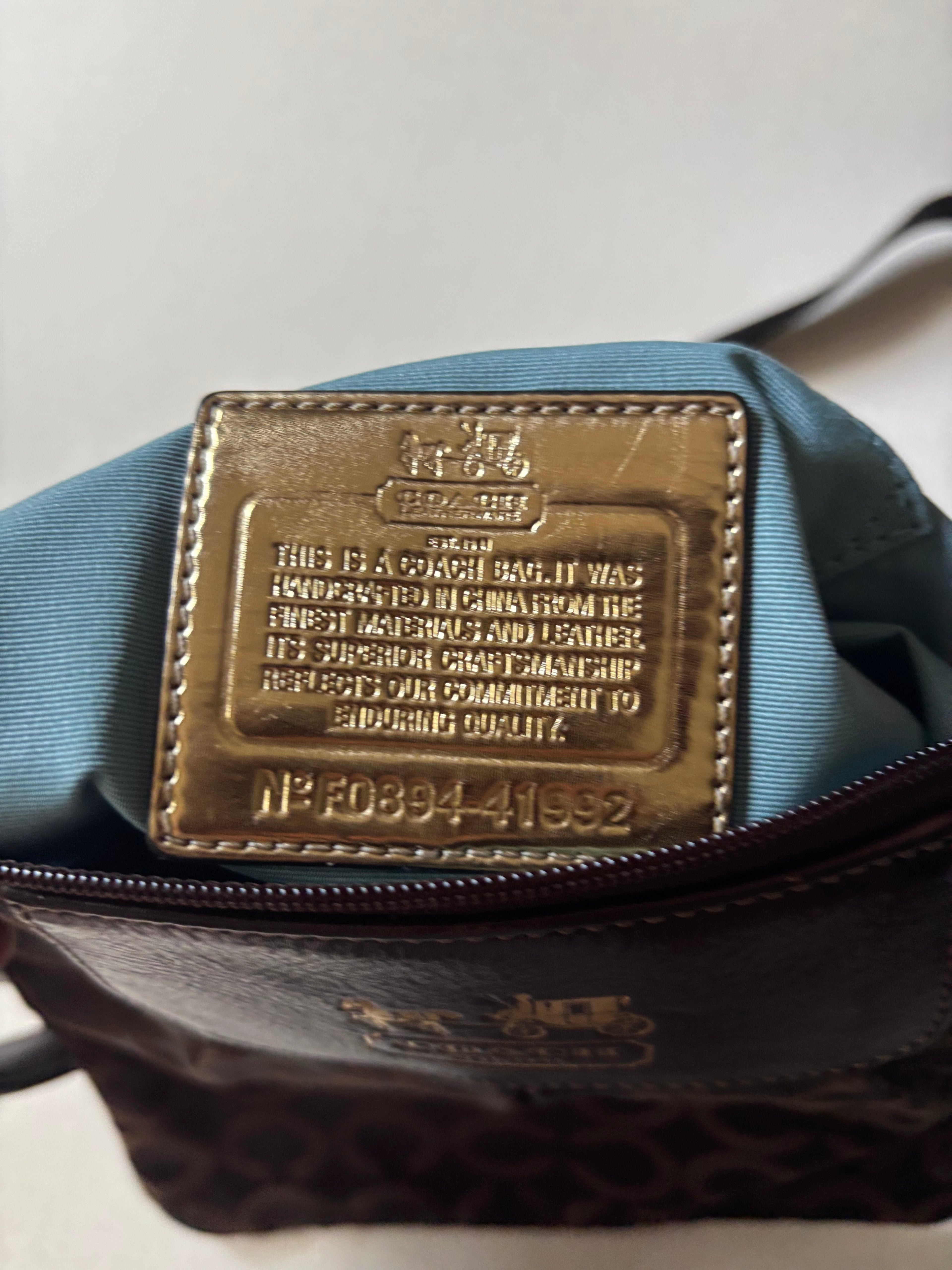 Y2K Brown Coach Madison Crossbody Purse