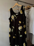Y2K Flowy Black Floral Maxi Dress
