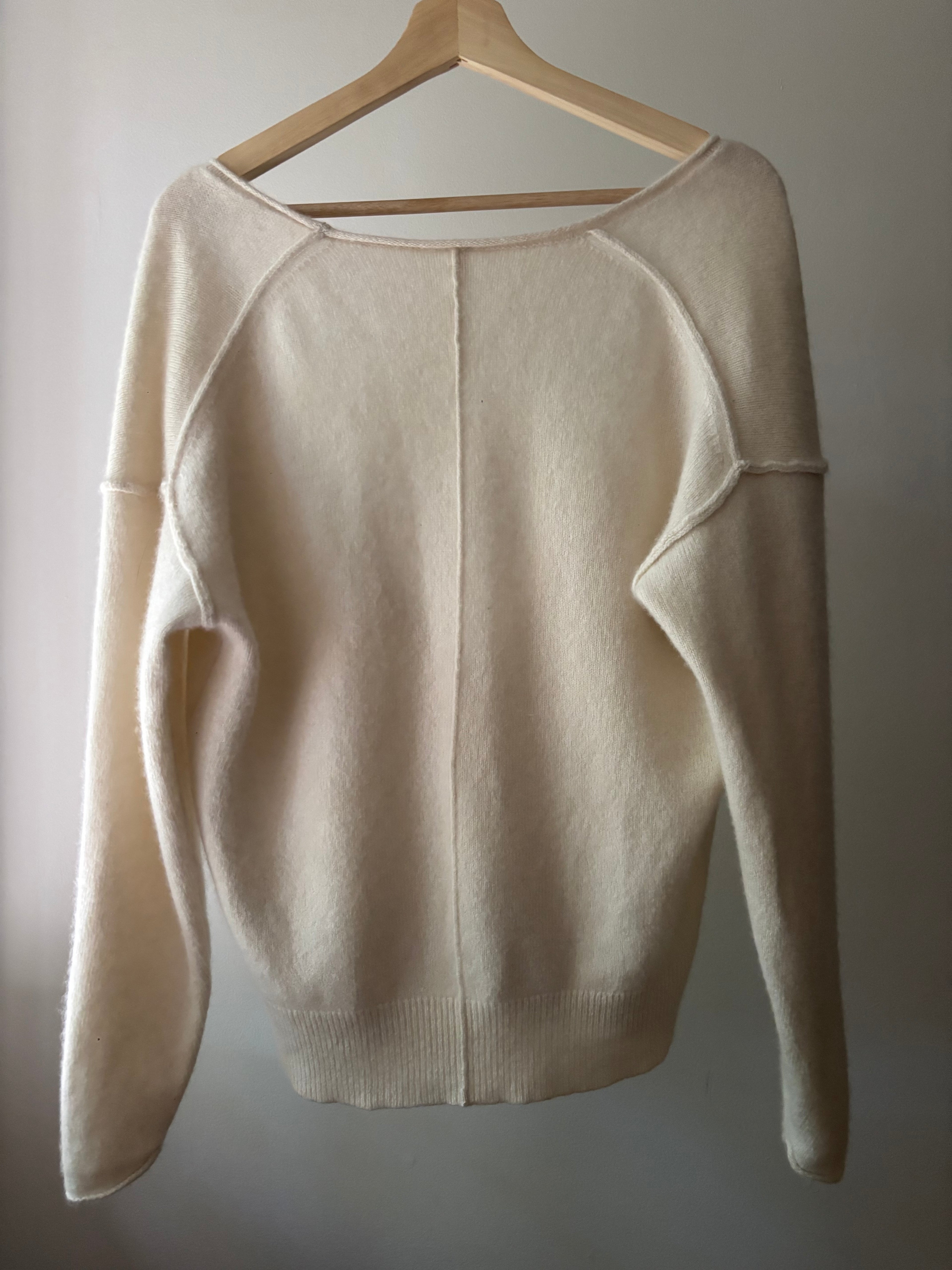 Babaton Cream Cashmere Cardigan