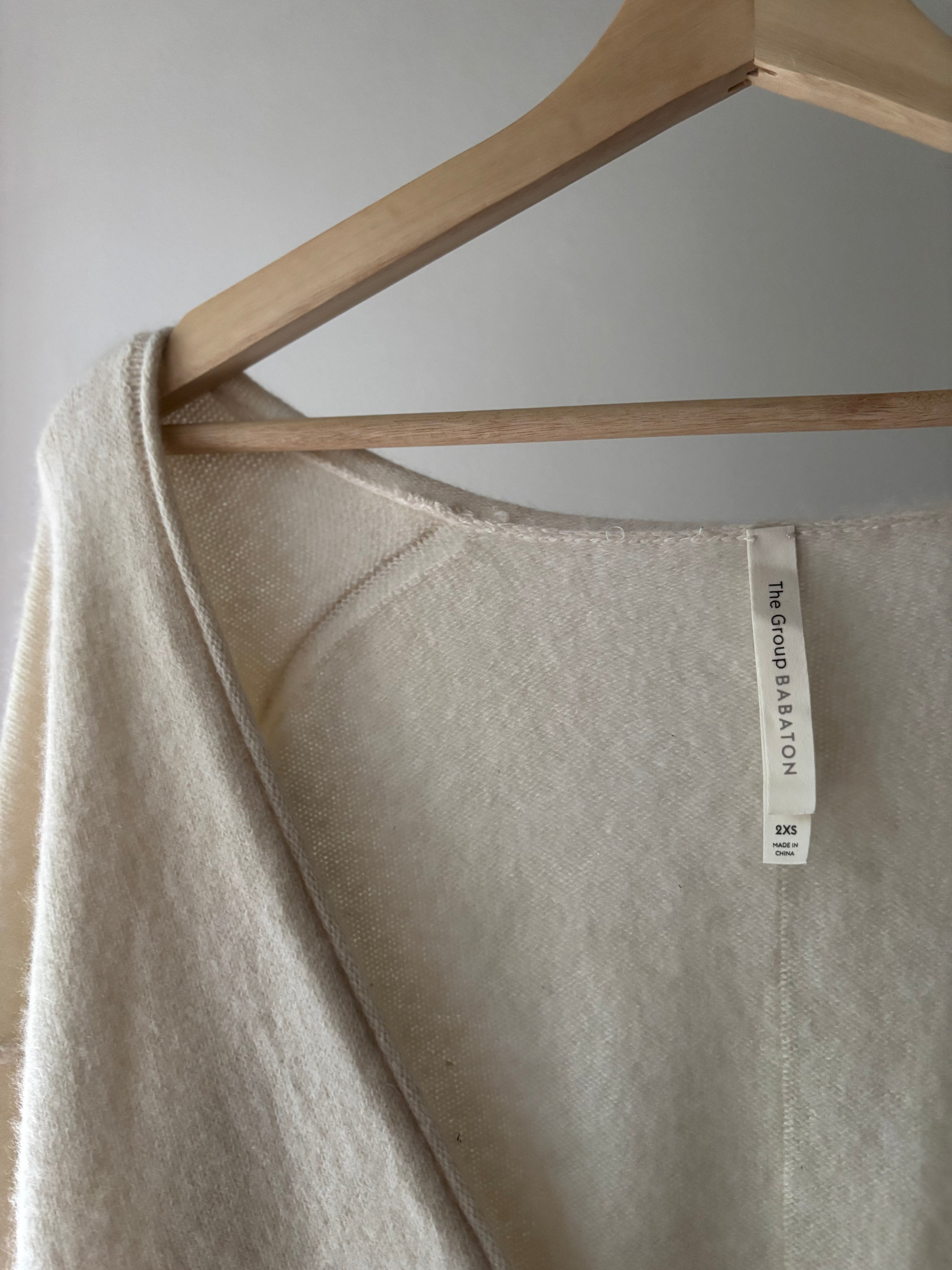 Babaton Cream Cashmere Cardigan