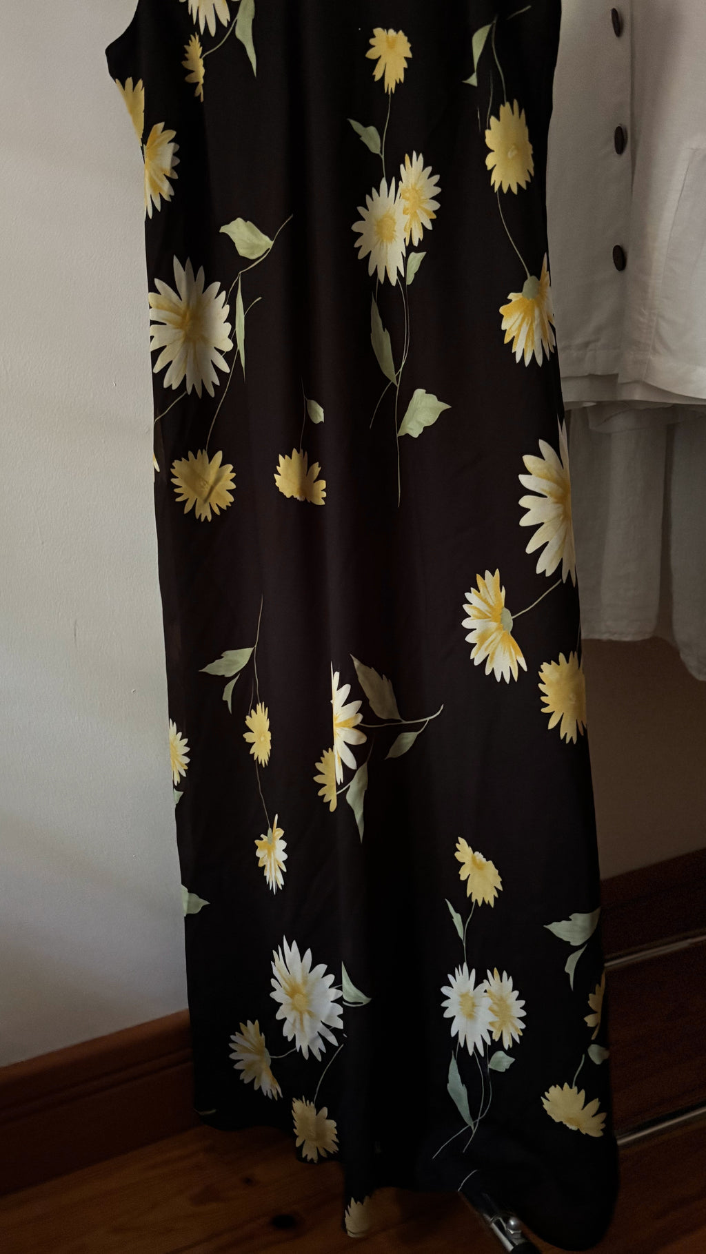Y2K Flowy Black Floral Maxi Dress