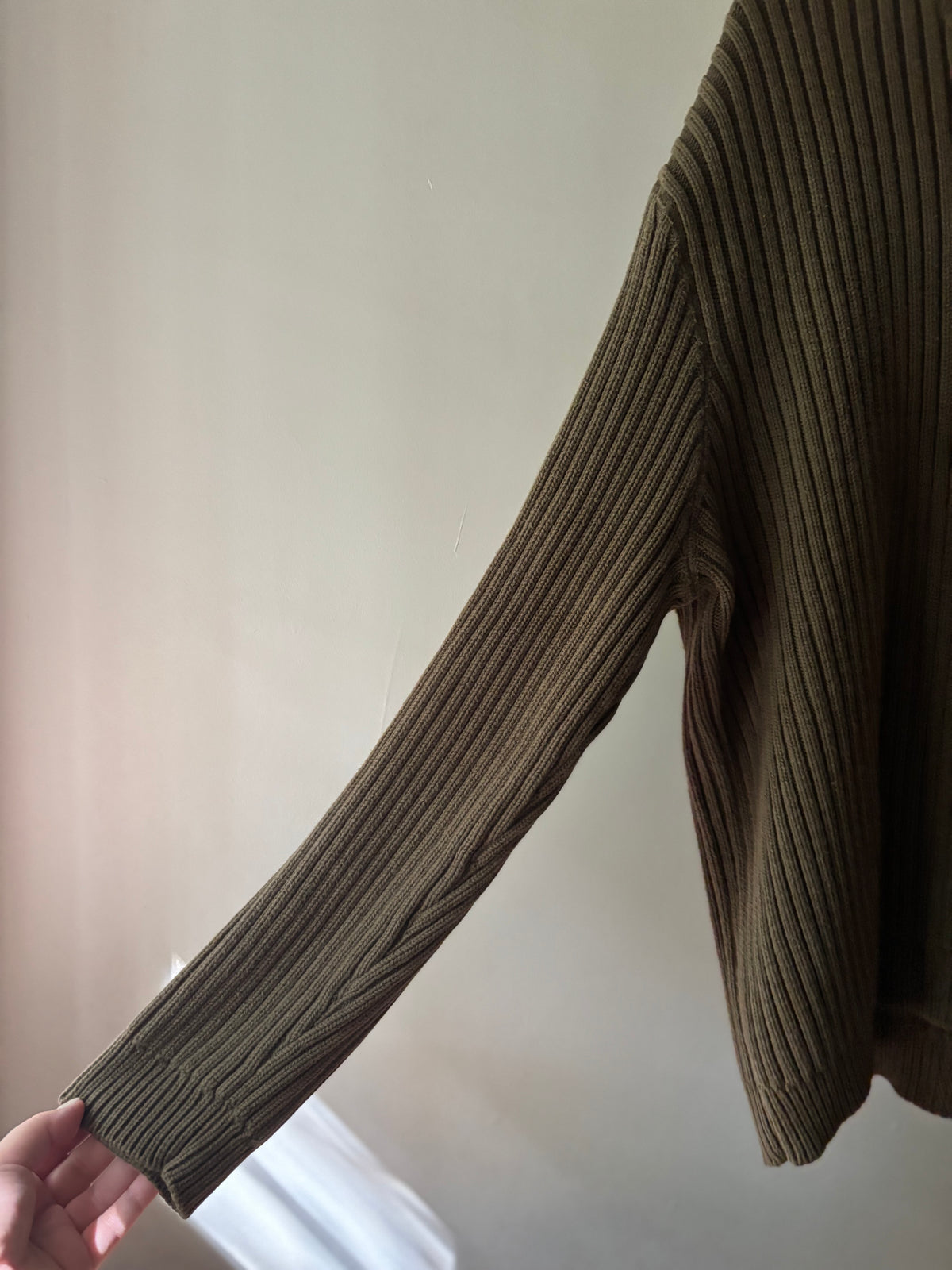 1990s Heavy Cotton Green Sweater