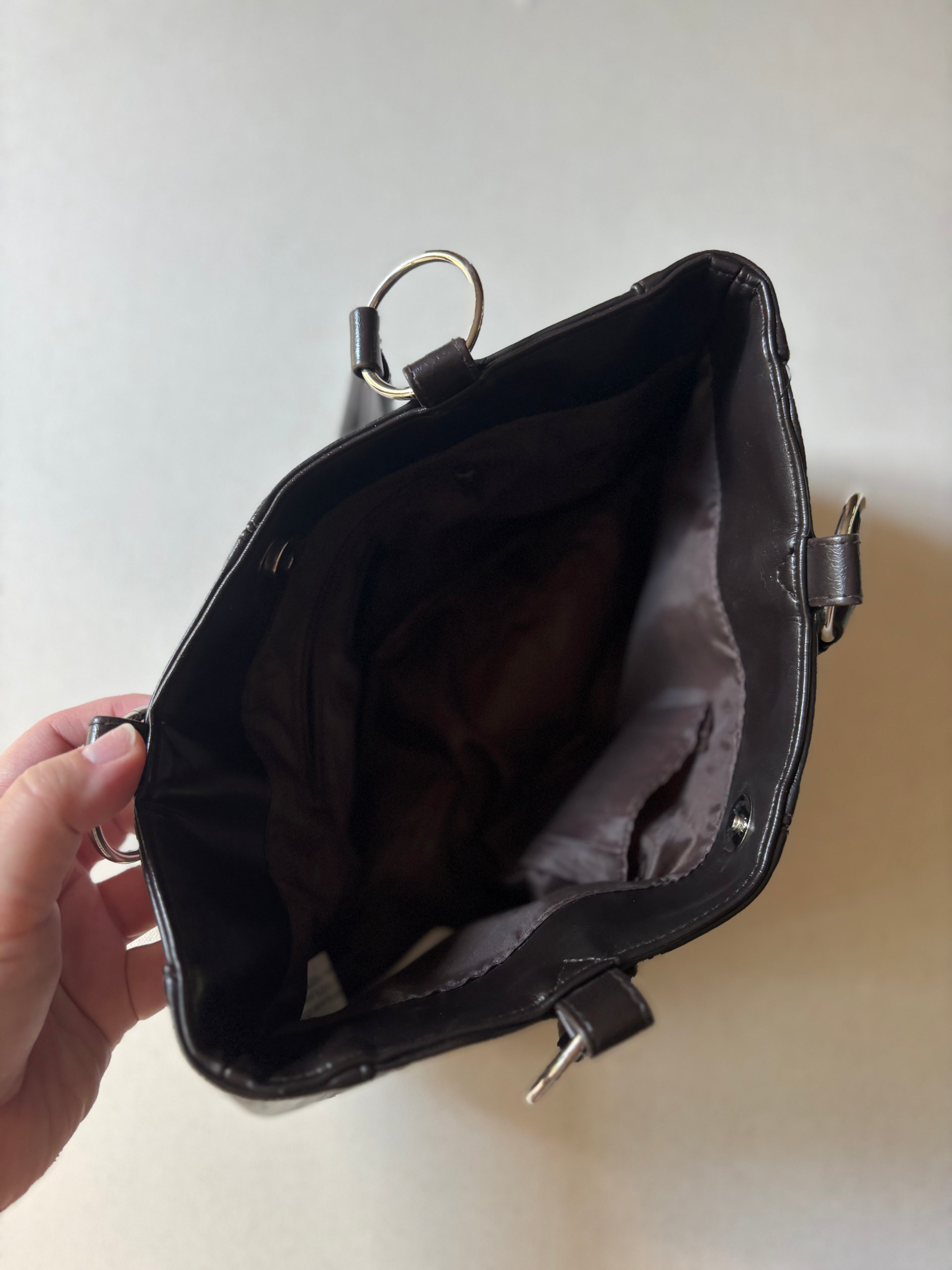 1990s Espresso Brown Shoulder Bag