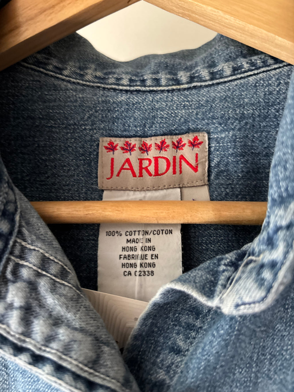 1990s Sleeveless Denim Blouse