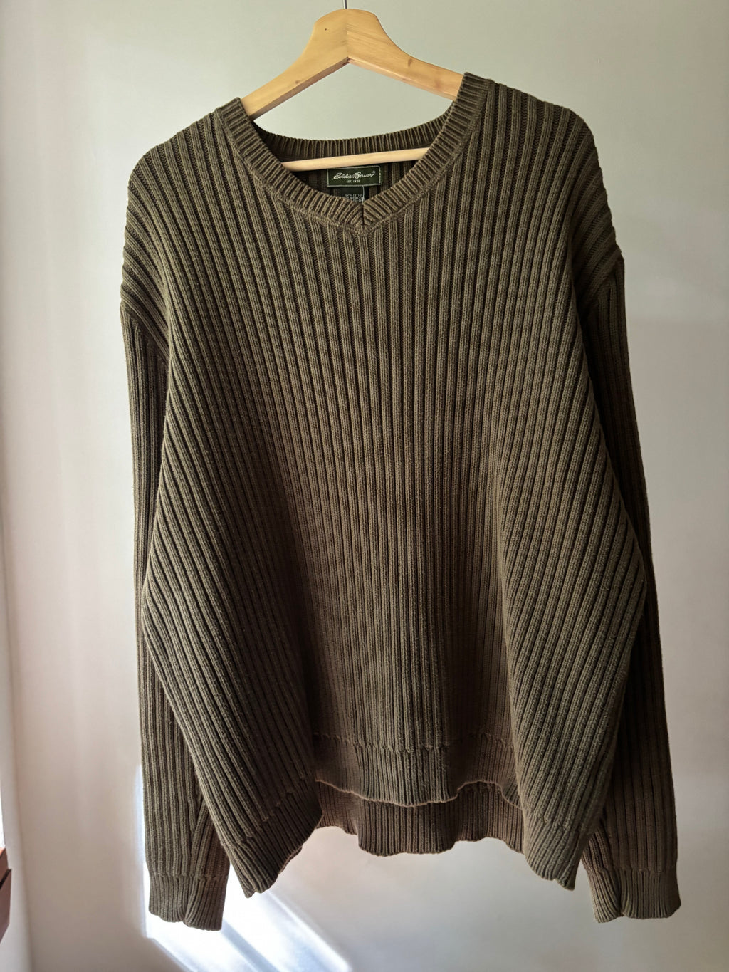 1990s Heavy Cotton Green Sweater