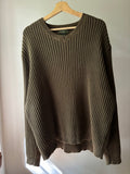 1990s Heavy Cotton Green Sweater