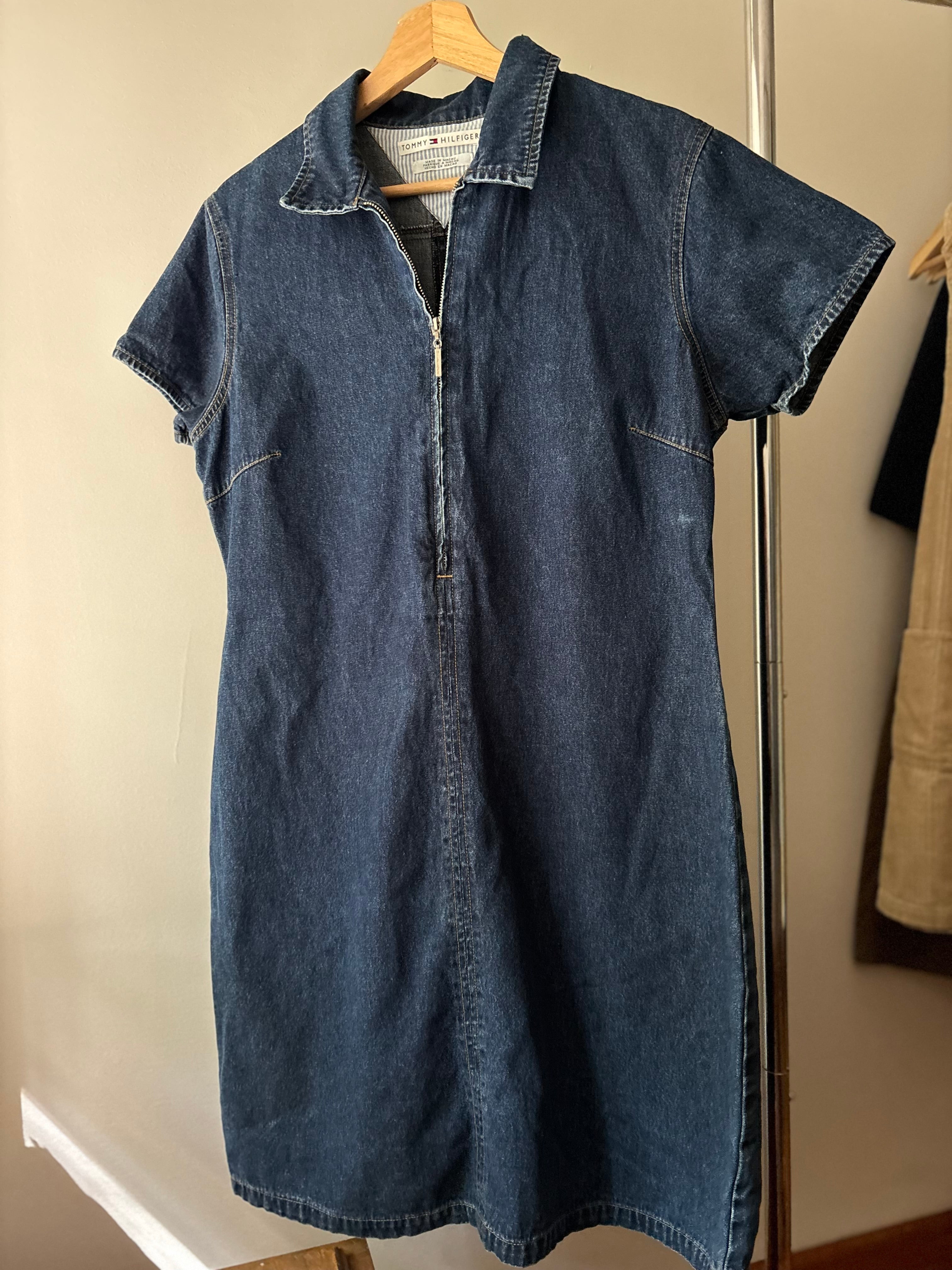 Y2K Denim Collared Dress | Vintage Tommy Hilfiger Dress