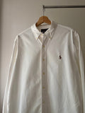 White Ralph Lauren Shirt with Brown Pony