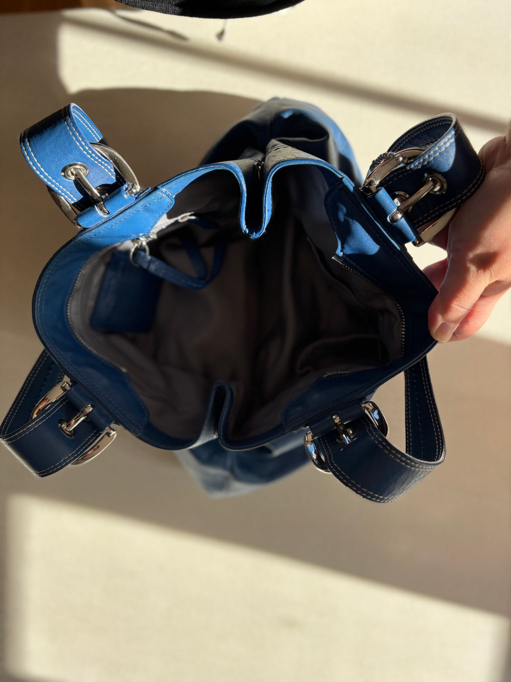 Y2K Coach Soho Pleated Leather Hobo Bag