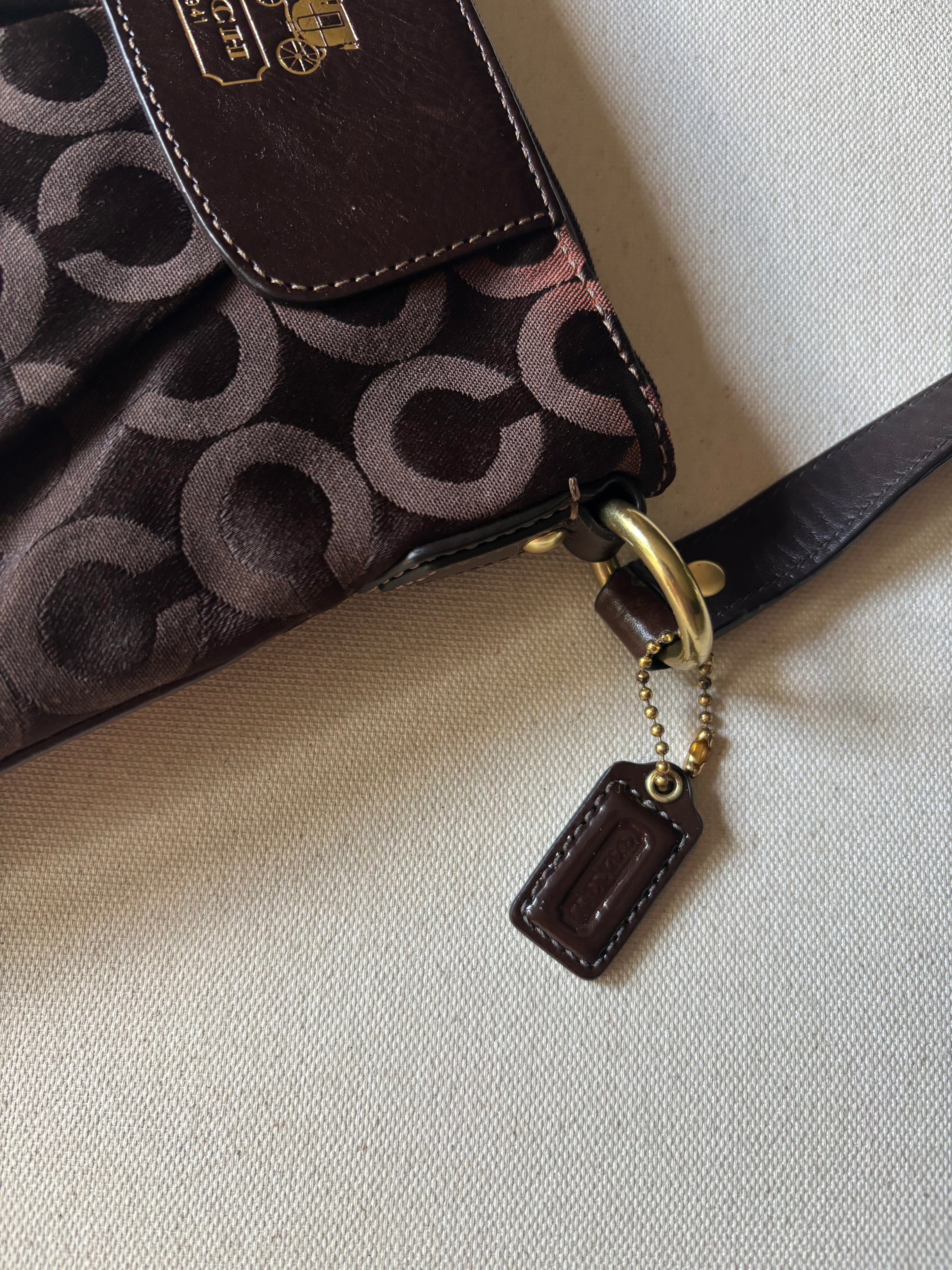 Y2K Brown Coach Madison Crossbody Purse