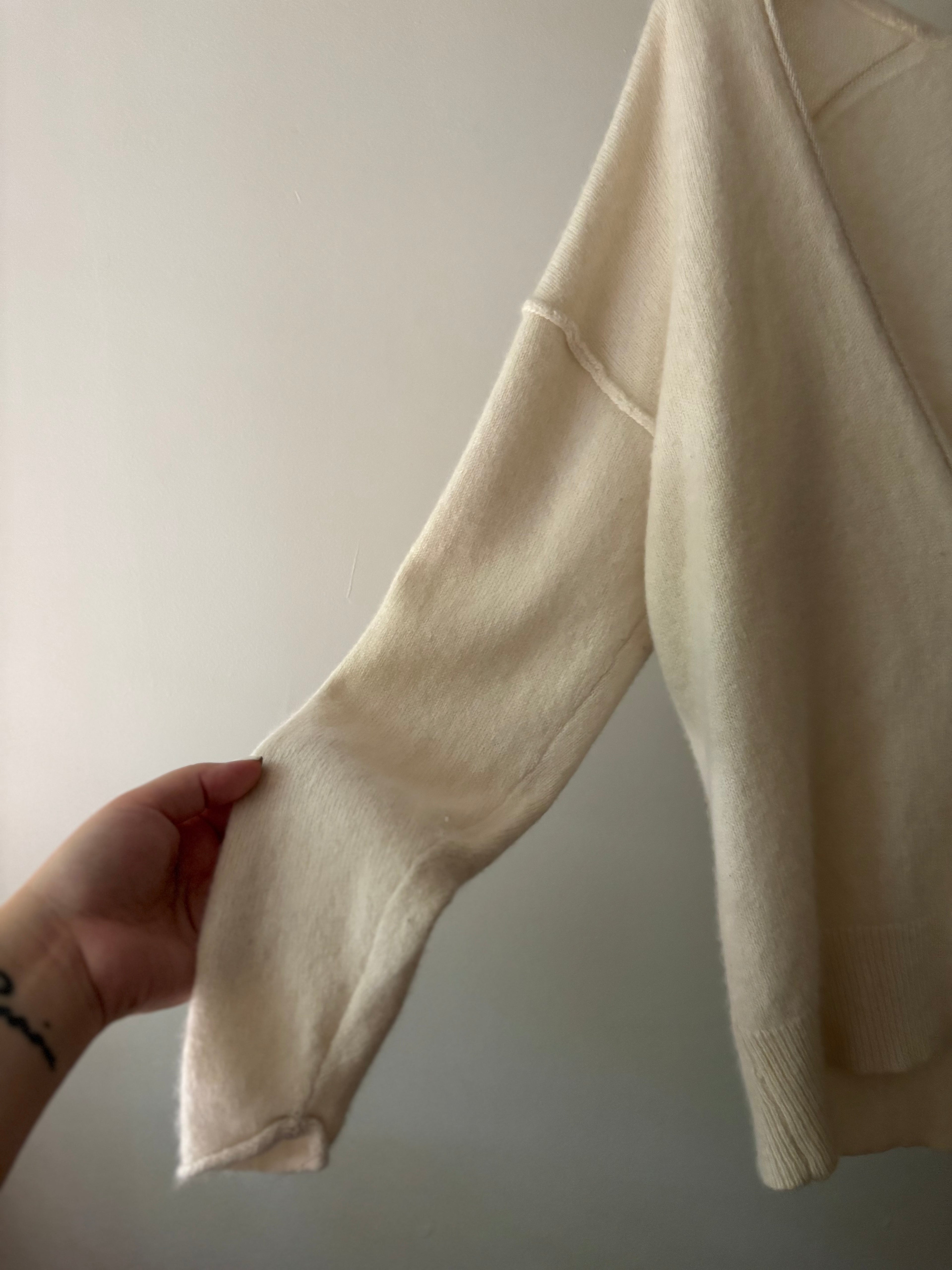 Babaton Cream Cashmere Cardigan