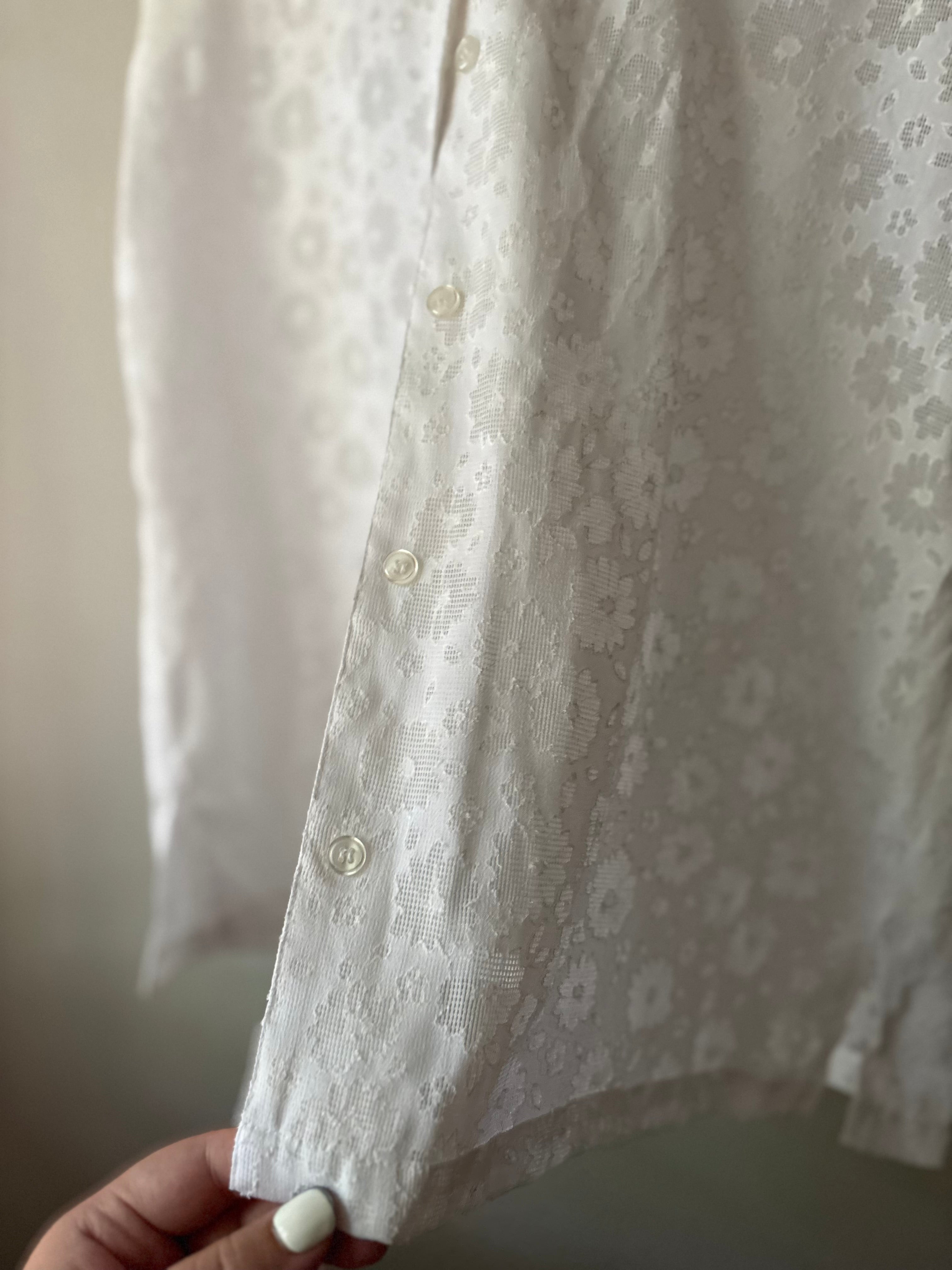Handmade Sheer Cotton Floral Vest