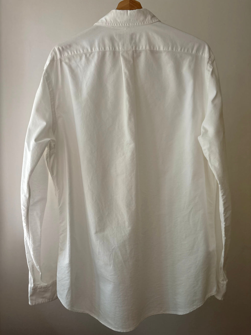 White Ralph Lauren Shirt with Brown Pony