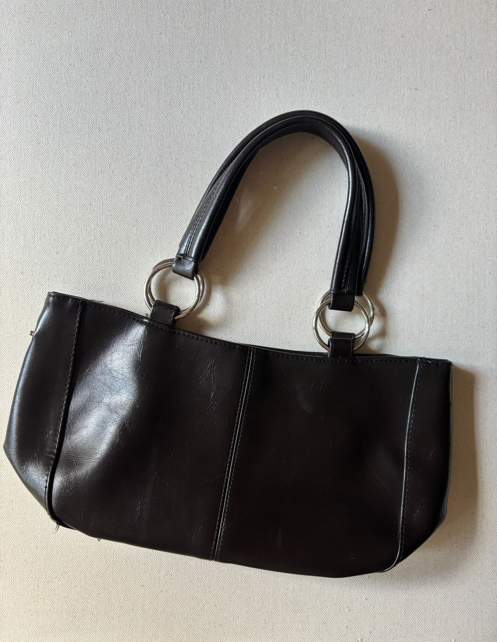 1990s Espresso Brown Shoulder Bag
