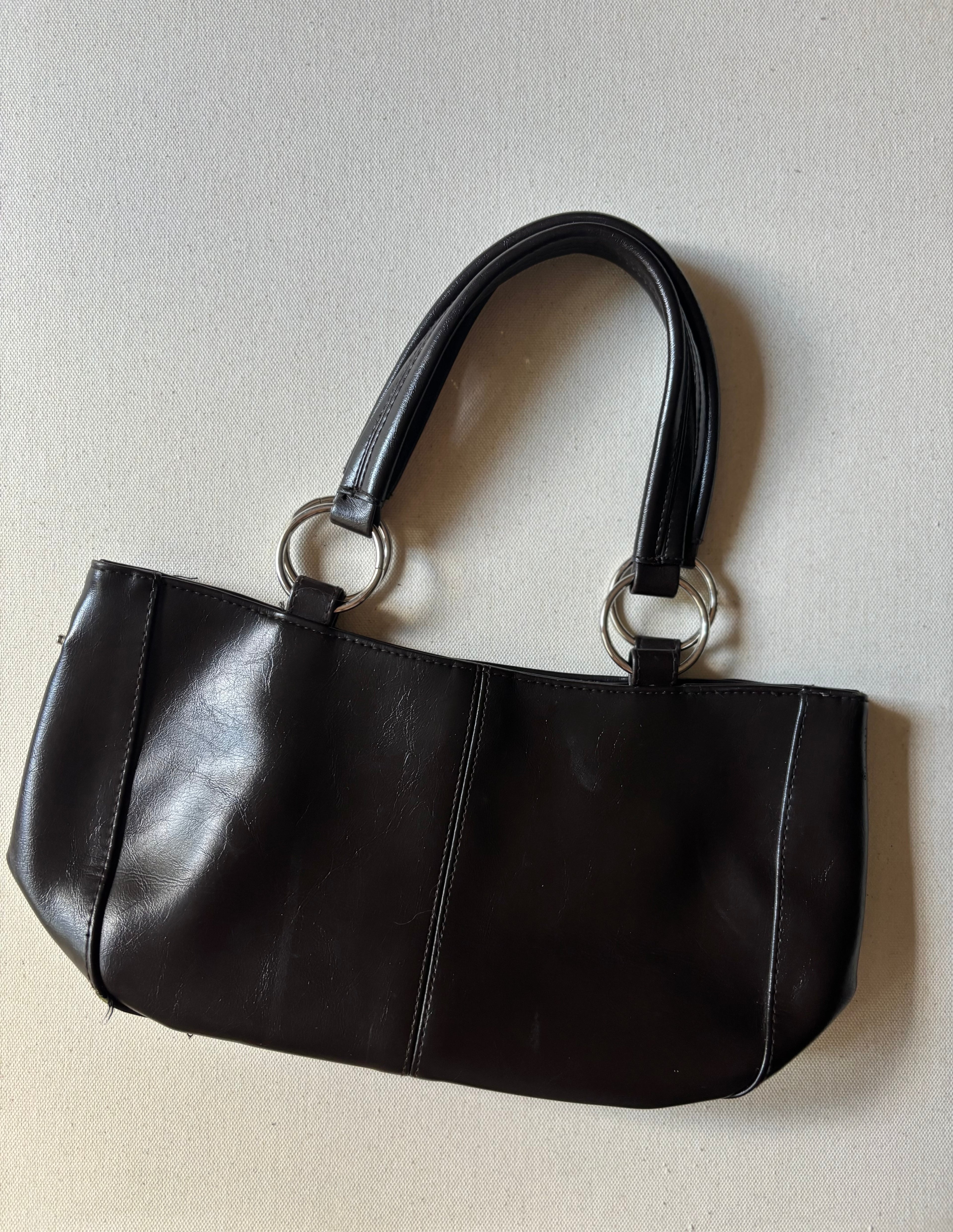 1990s Espresso Brown Shoulder Bag