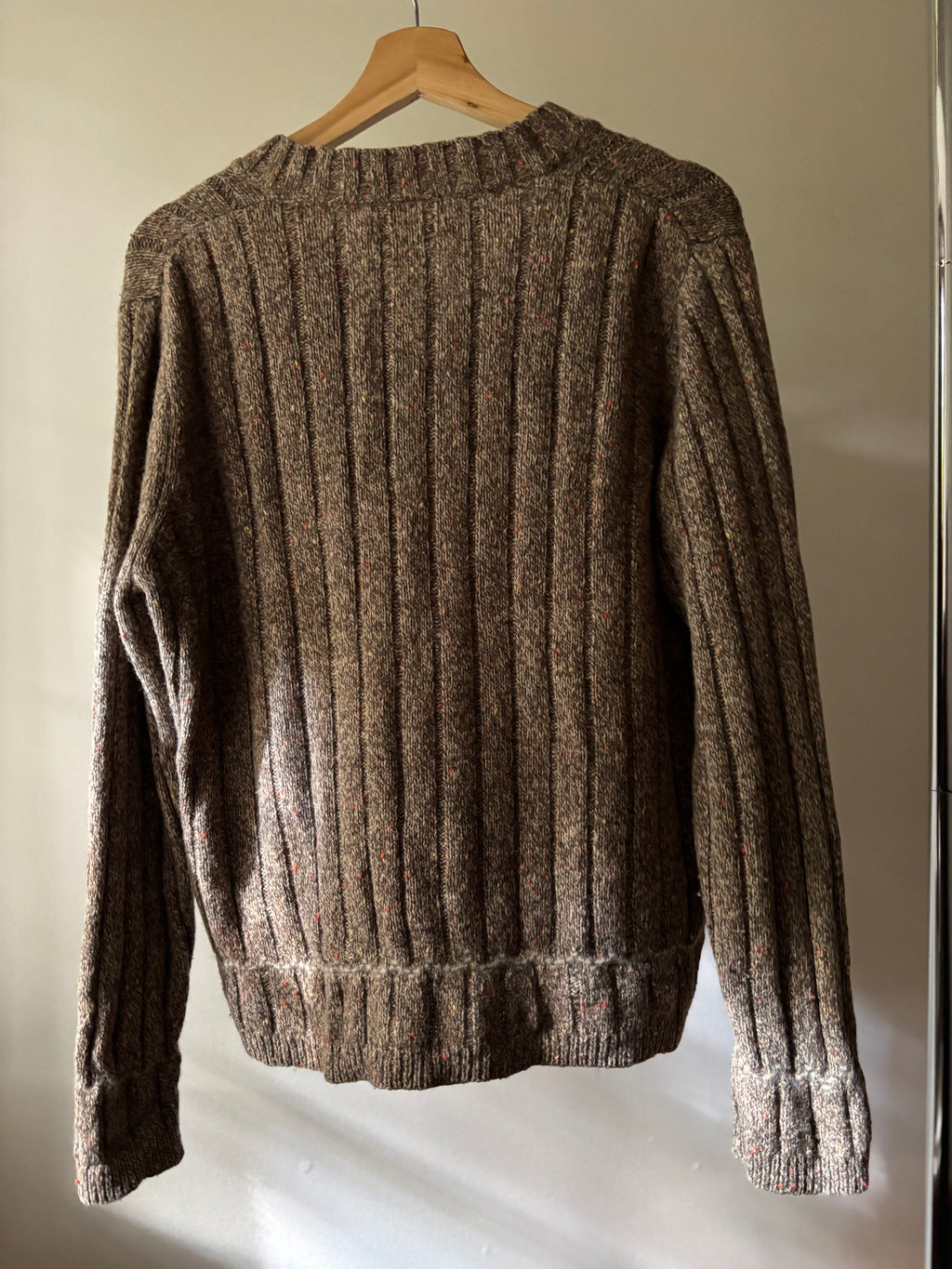 1990s Boxy Woolrich Brown & Speckled Orange Sweater