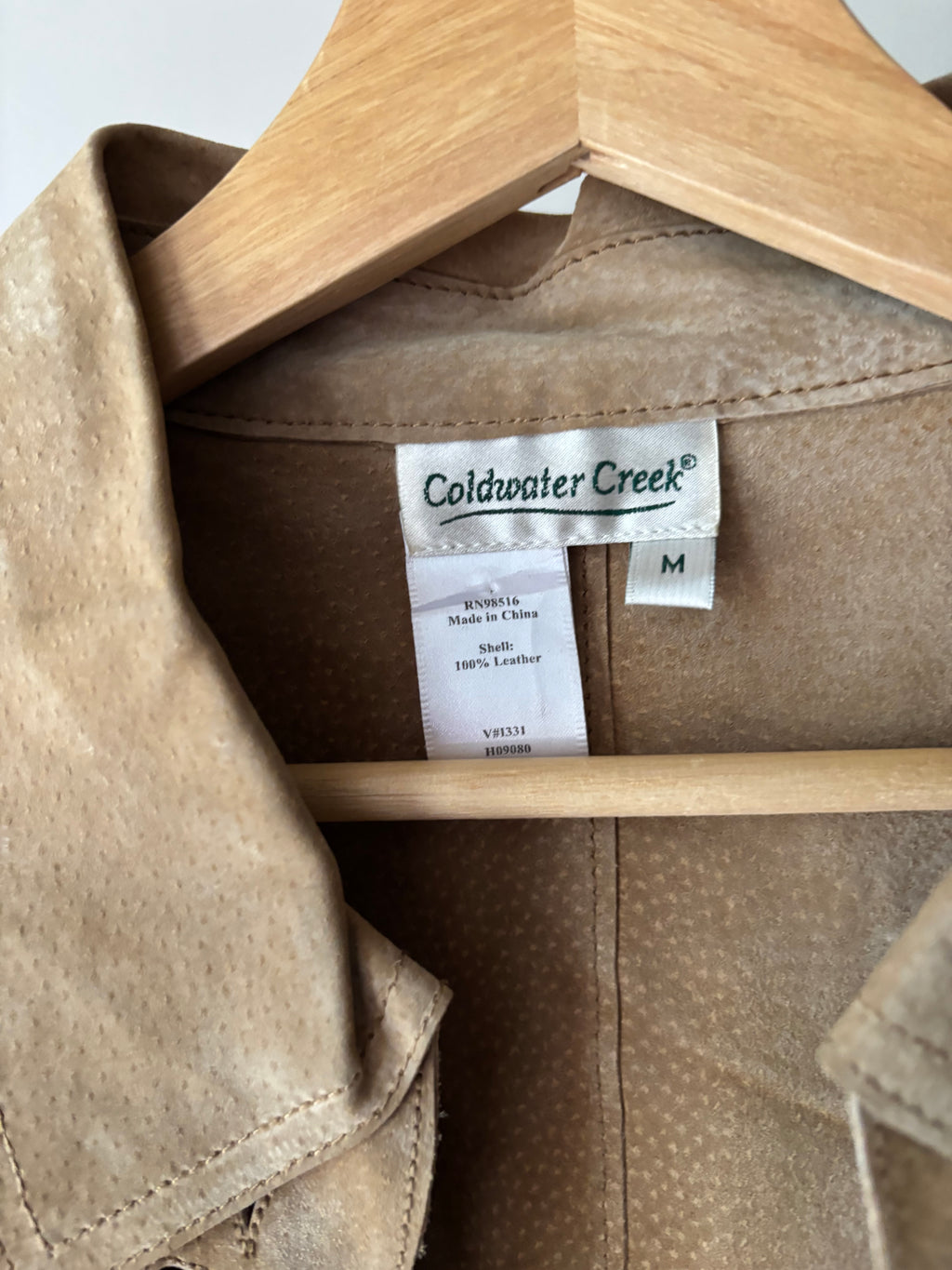 1990s Suede Vest with Floral Cutouts