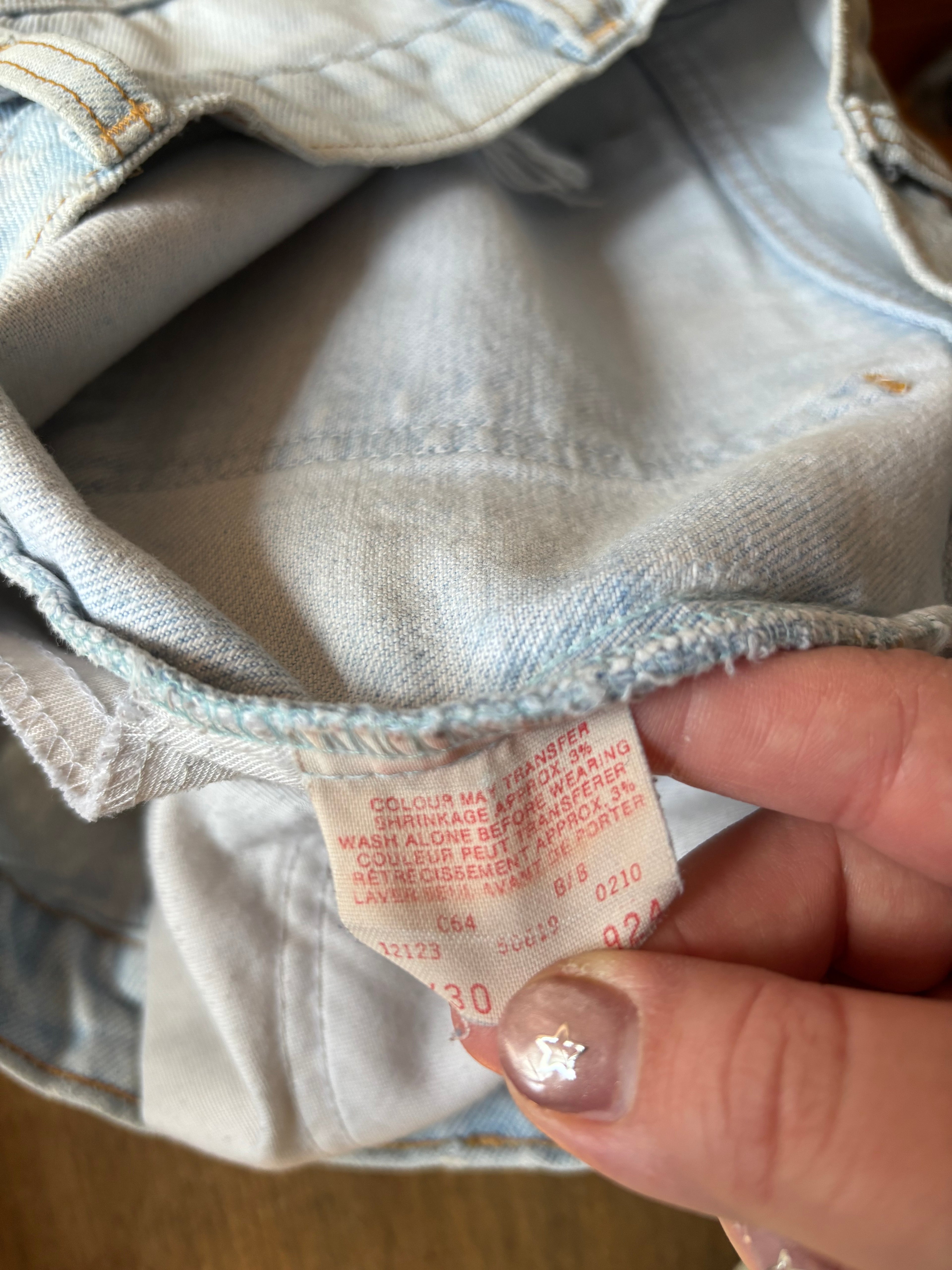 1990s Soft Distressed Levi's Cut off Shorts | 32" waist