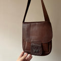 1990s Brown Leather Shoulder Bag | Vintage Purse