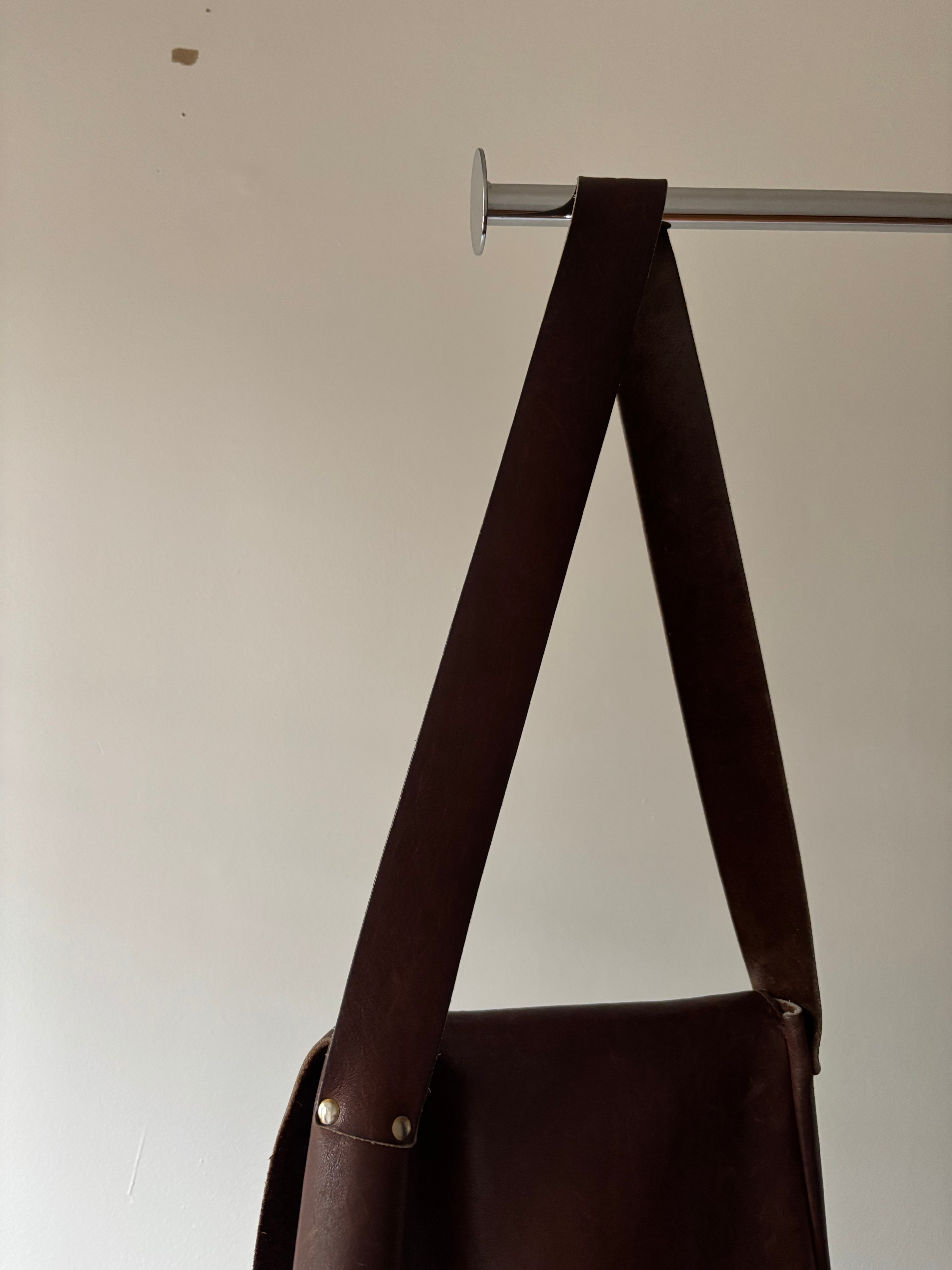 1990s Brown Leather Shoulder Bag | Vintage Purse