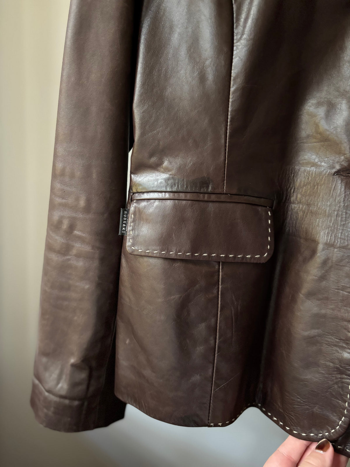 Vintage Brown Leather Rudsak Jacket | Made in Canada