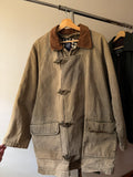 1990s Oversized Lined Olive Green Chore Coat