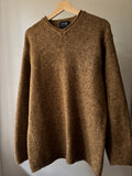 1990s Soft Brown & Olive Marled Sweater