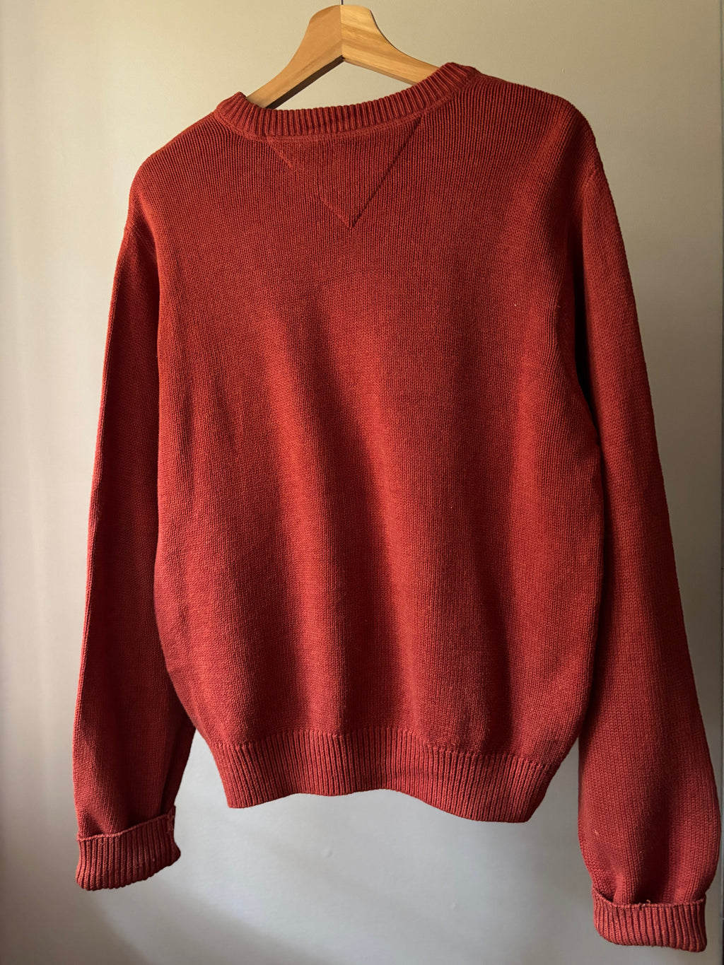 Y2K Thick Cotton Burnt Orange Sweater
