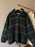 1990s Plaid Wool Jacket | Vintage Made in Canada