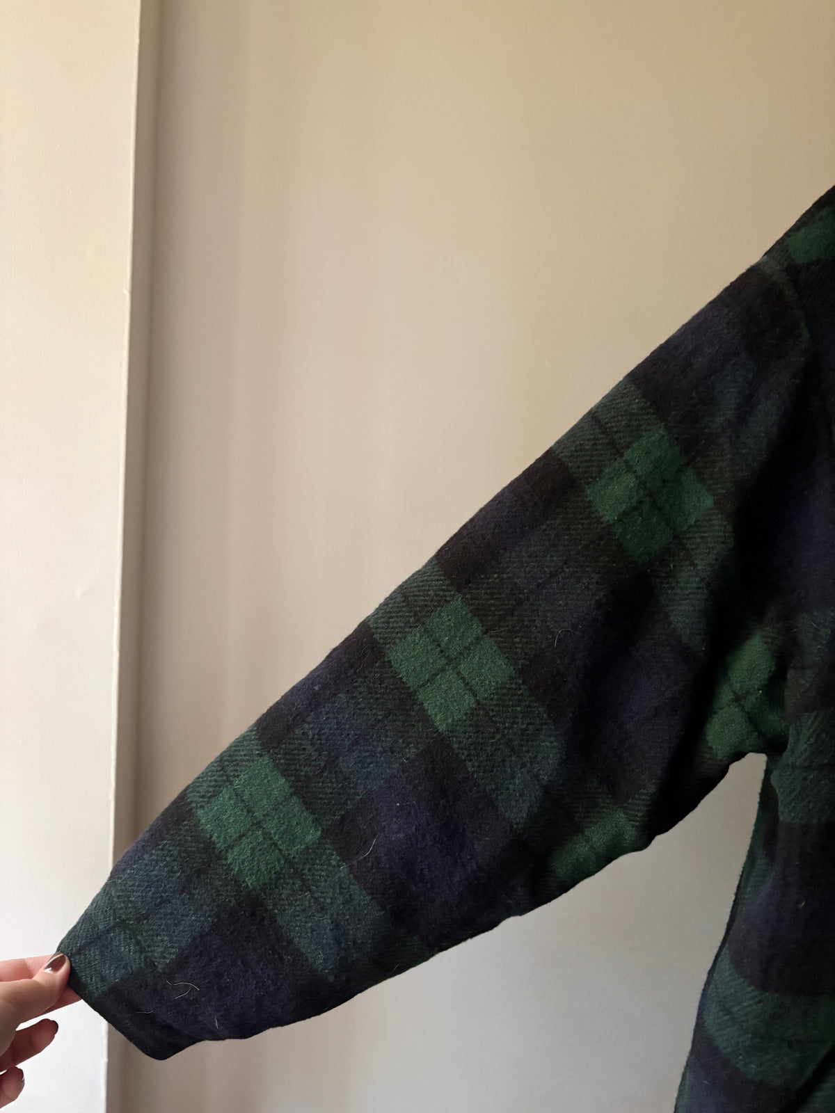 1990s Plaid Wool Jacket | Vintage Made in Canada