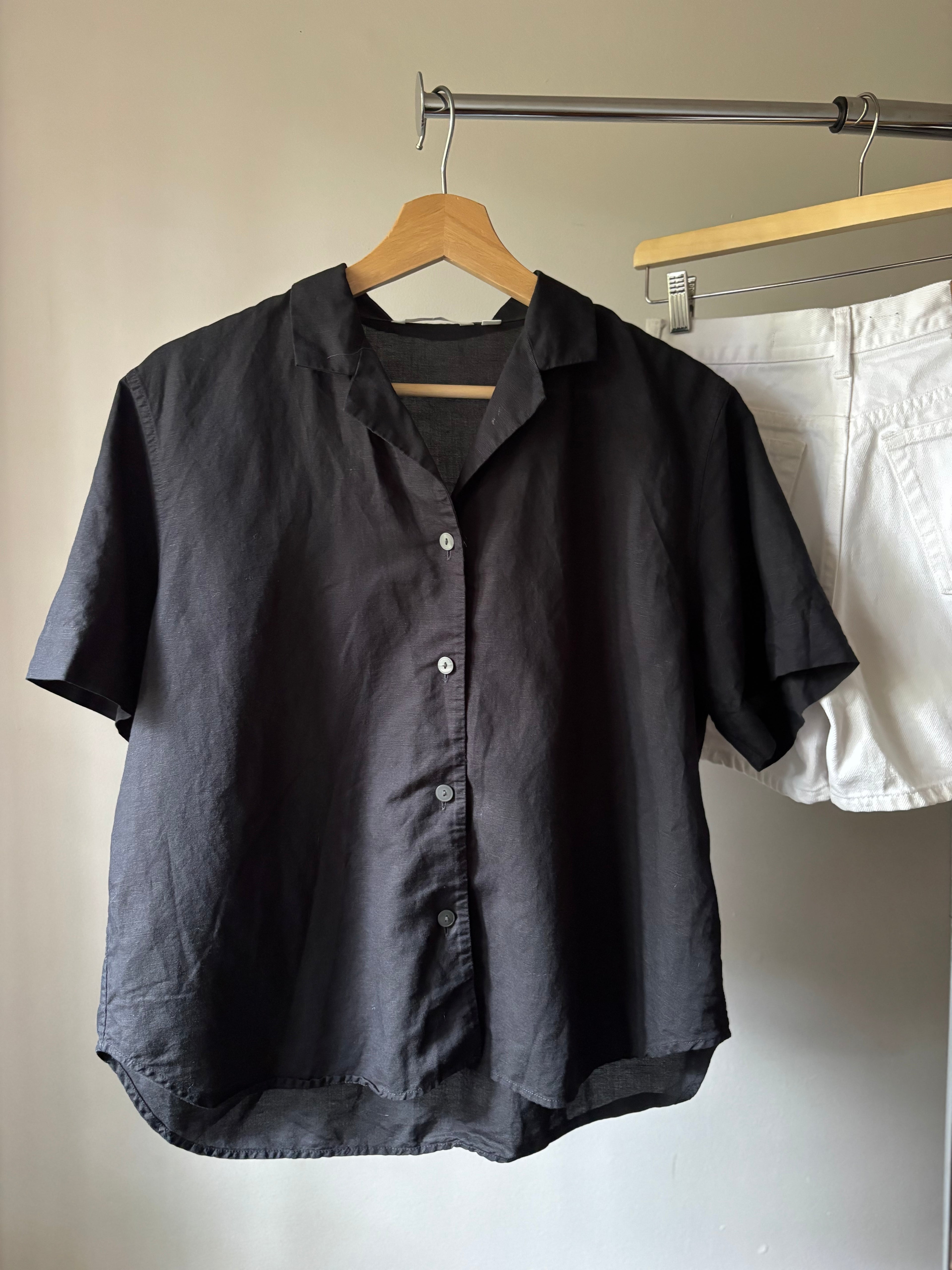 Flowy & Boxy Linen Short Sleeve Shirt