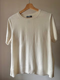 Super Soft Cream Crewneck Knit Top