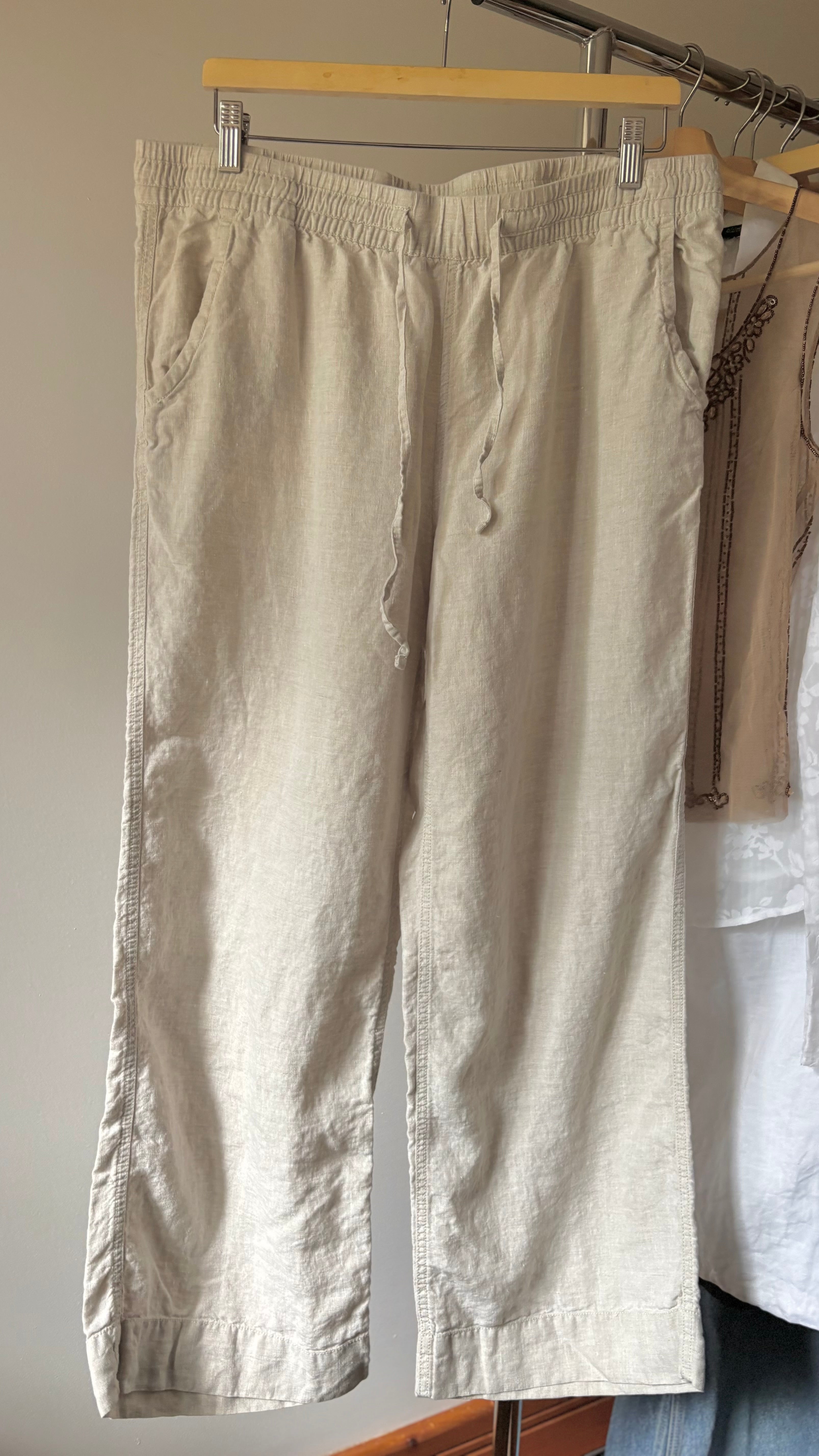 L.L. Bean Breezy Linen Pants | 34-36" waist
