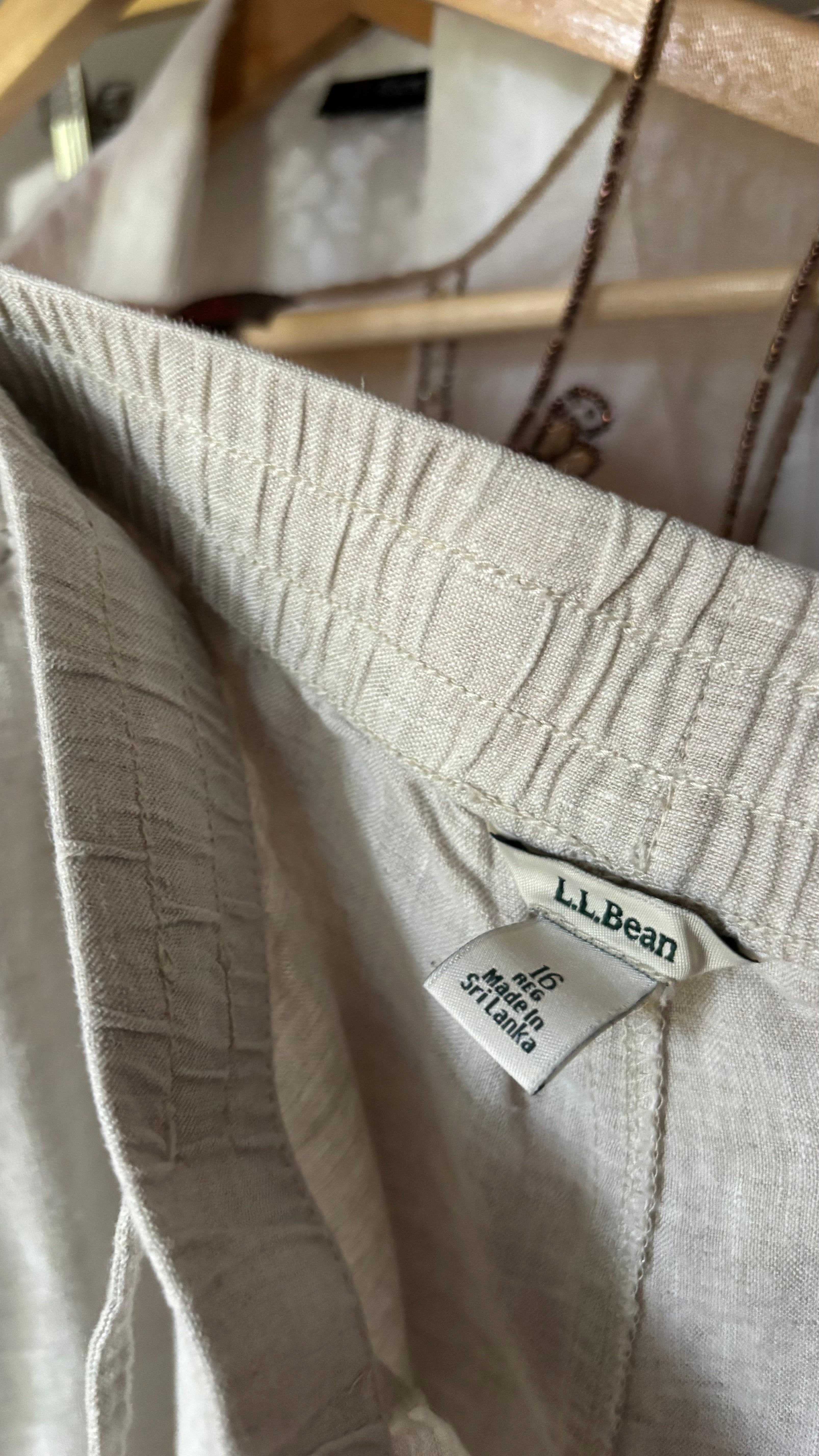 L.L. Bean Breezy Linen Pants | 34-36" waist